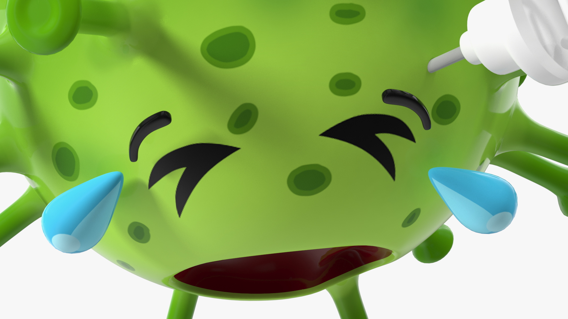 3D model Covid Emoji Injected