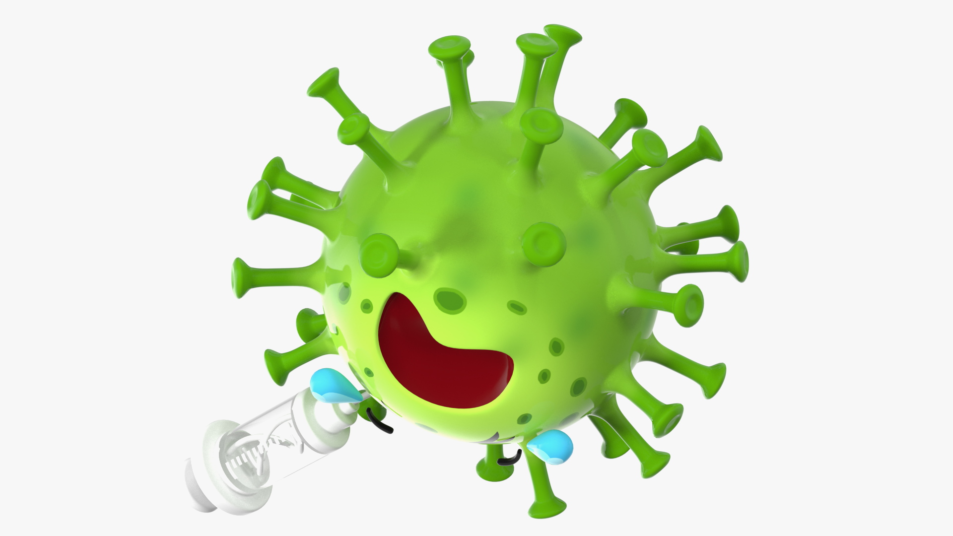 3D model Covid Emoji Injected
