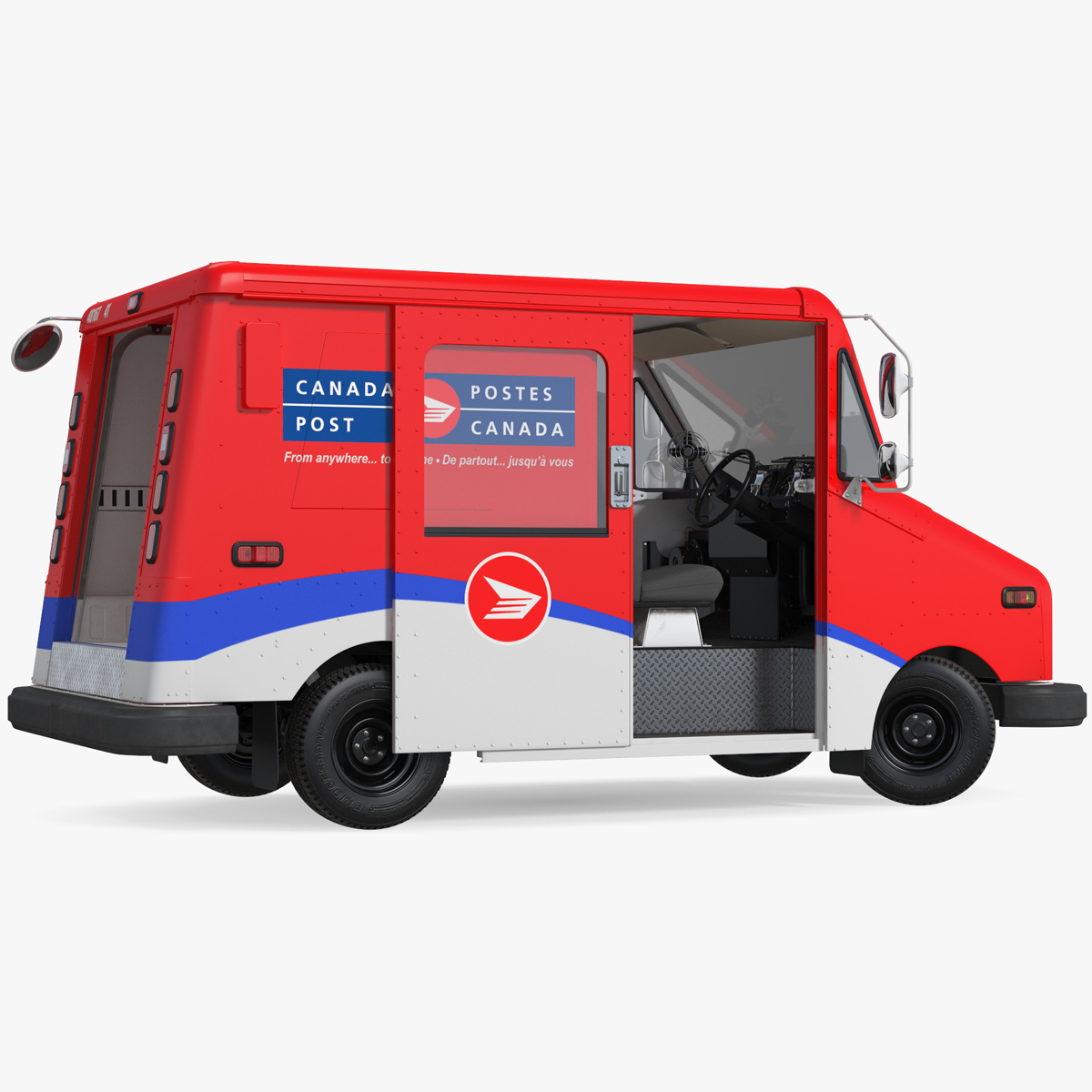 3D Grumman Canada LLV Post Car Rigged for Maya model