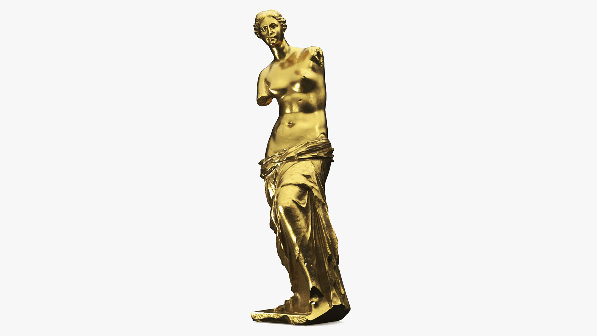 3D model Statue of Venus de Milo Gilded