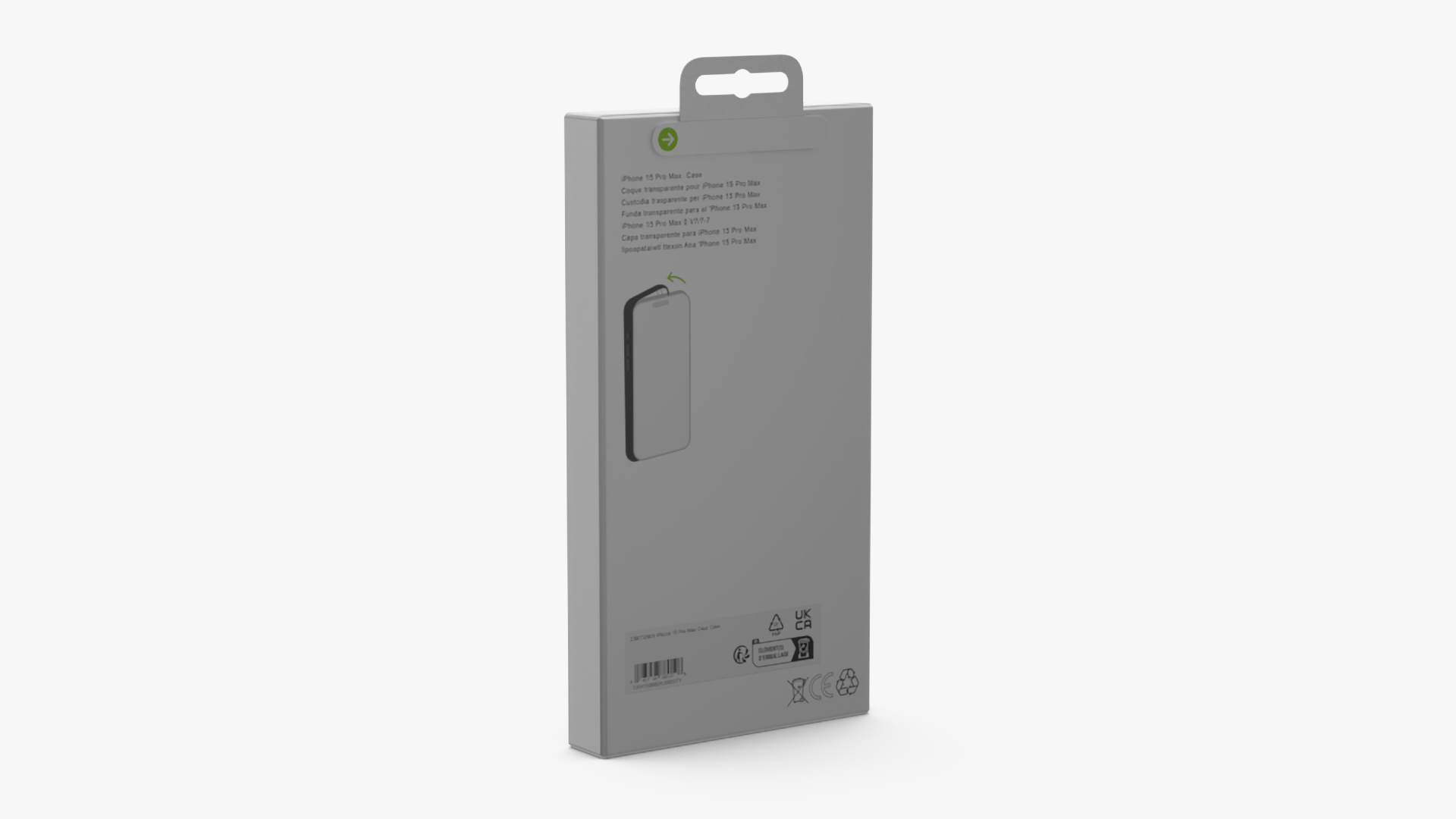 3D Apple iPhone 15 Pro Max FineWoven Case Packaging model