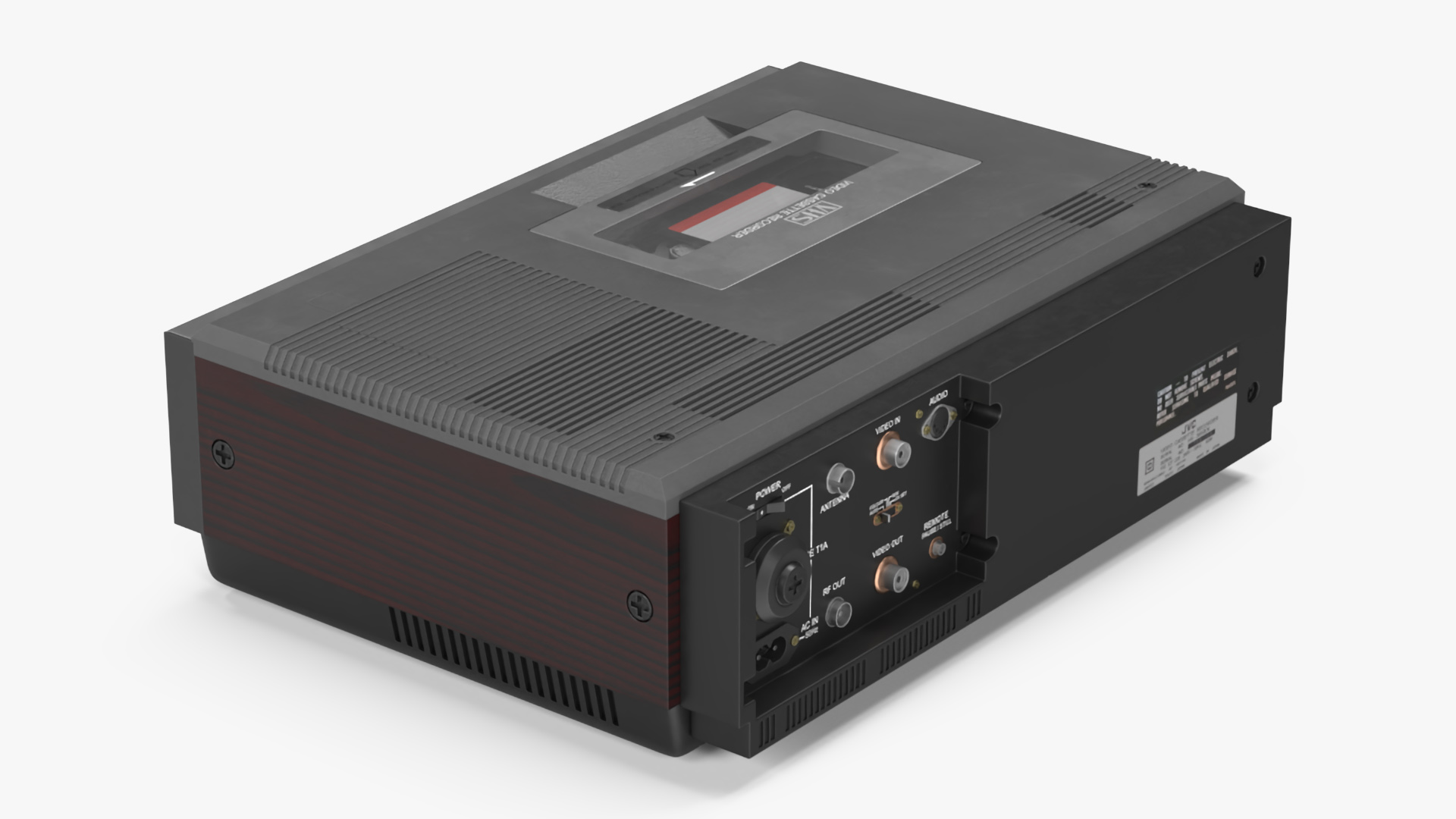 VHS Player JVC HR-3330TR Lights On 3D model