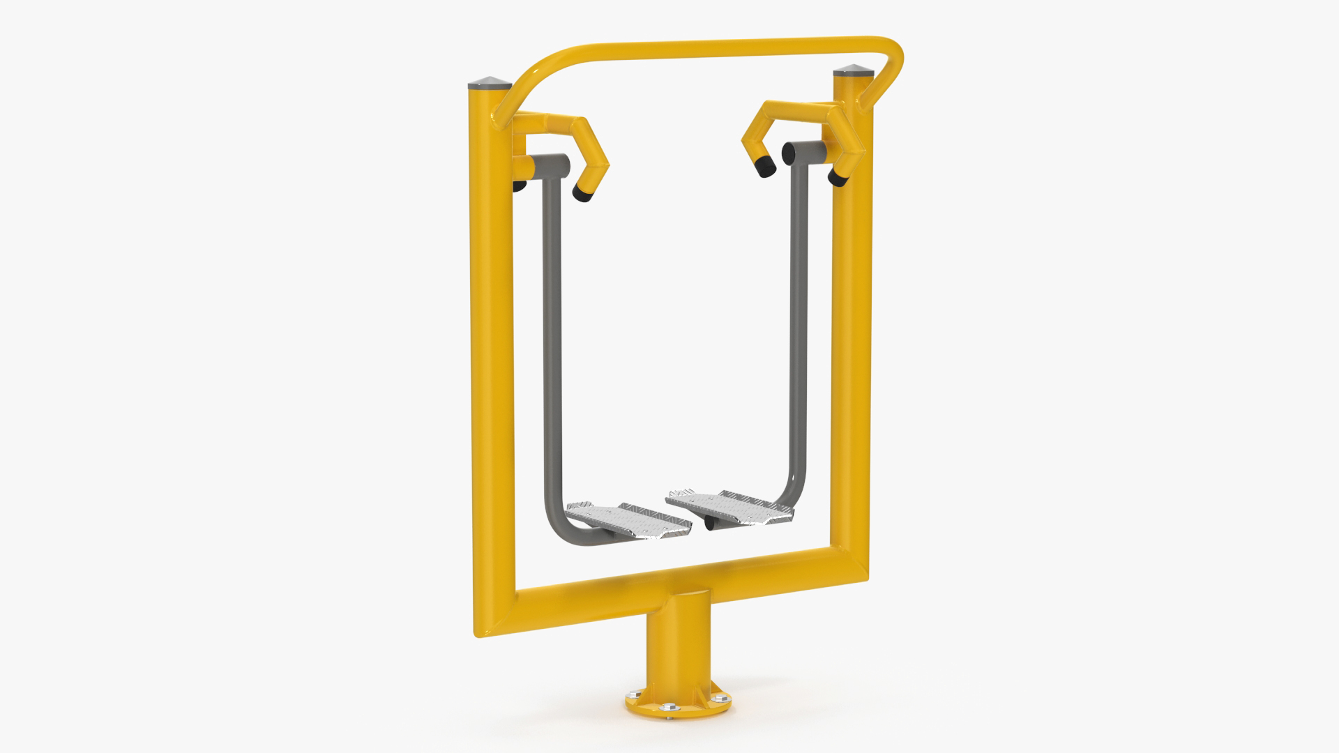 3D Air Walker Outdoor Fitness Equipment Yellow model