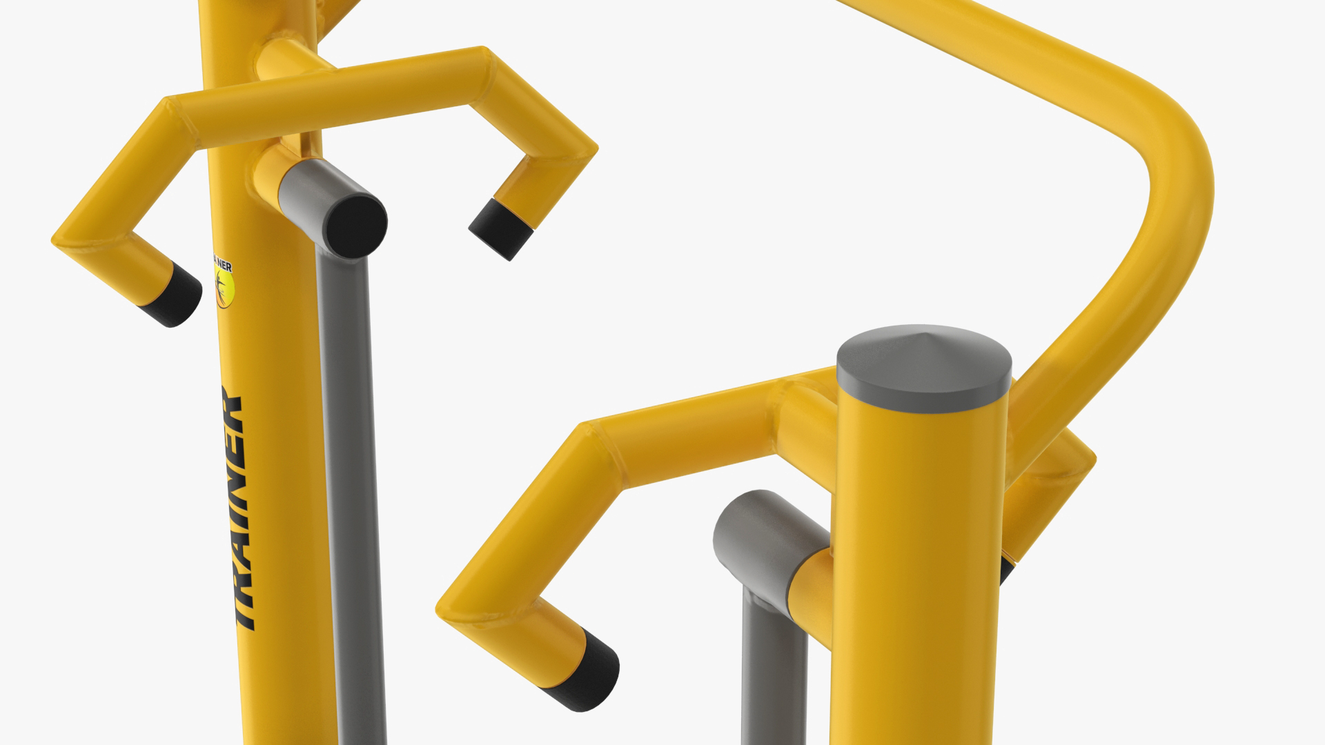 3D Air Walker Outdoor Fitness Equipment Yellow model