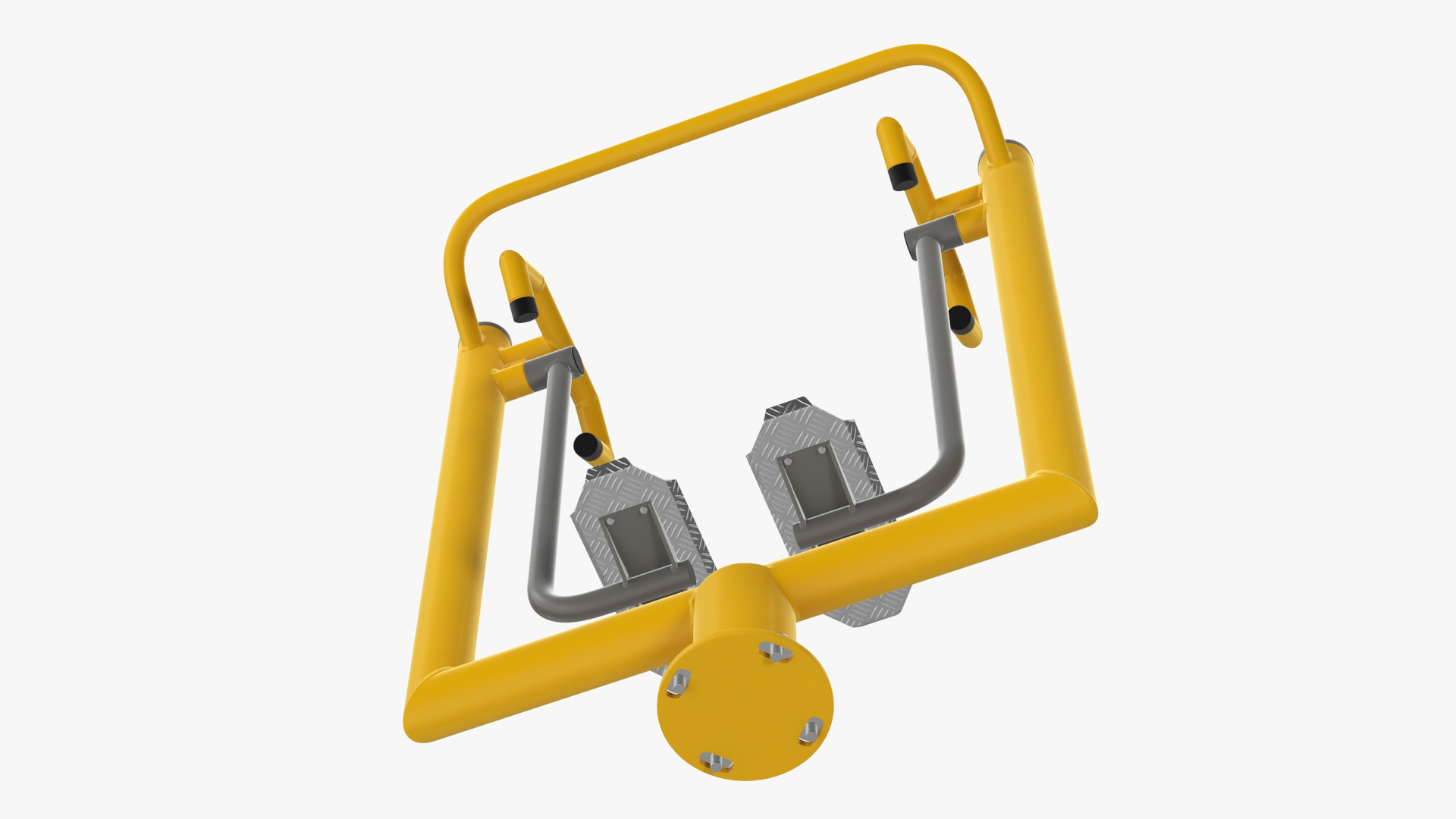 3D Air Walker Outdoor Fitness Equipment Yellow model