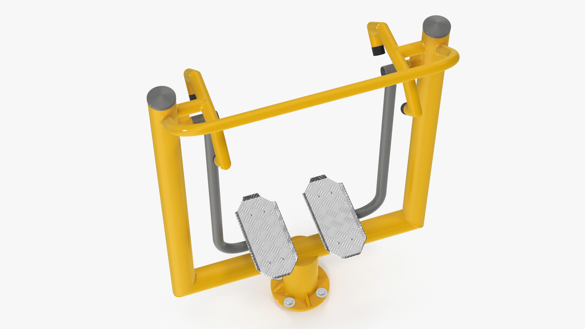 3D Air Walker Outdoor Fitness Equipment Yellow model