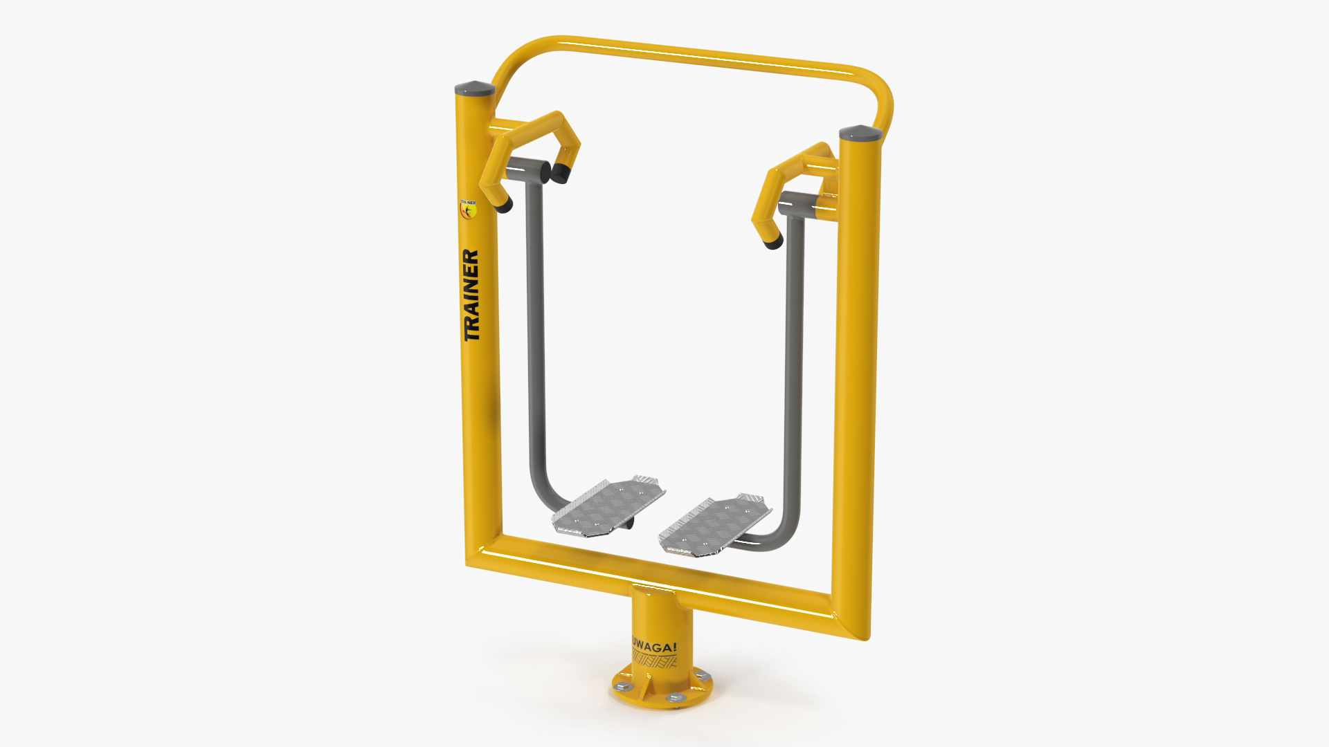 3D Air Walker Outdoor Fitness Equipment Yellow model