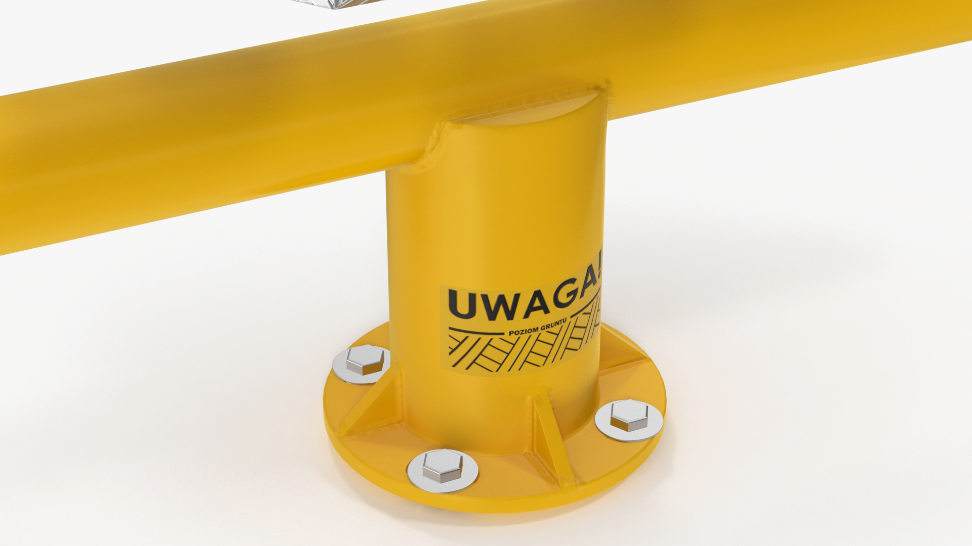 3D Air Walker Outdoor Fitness Equipment Yellow model