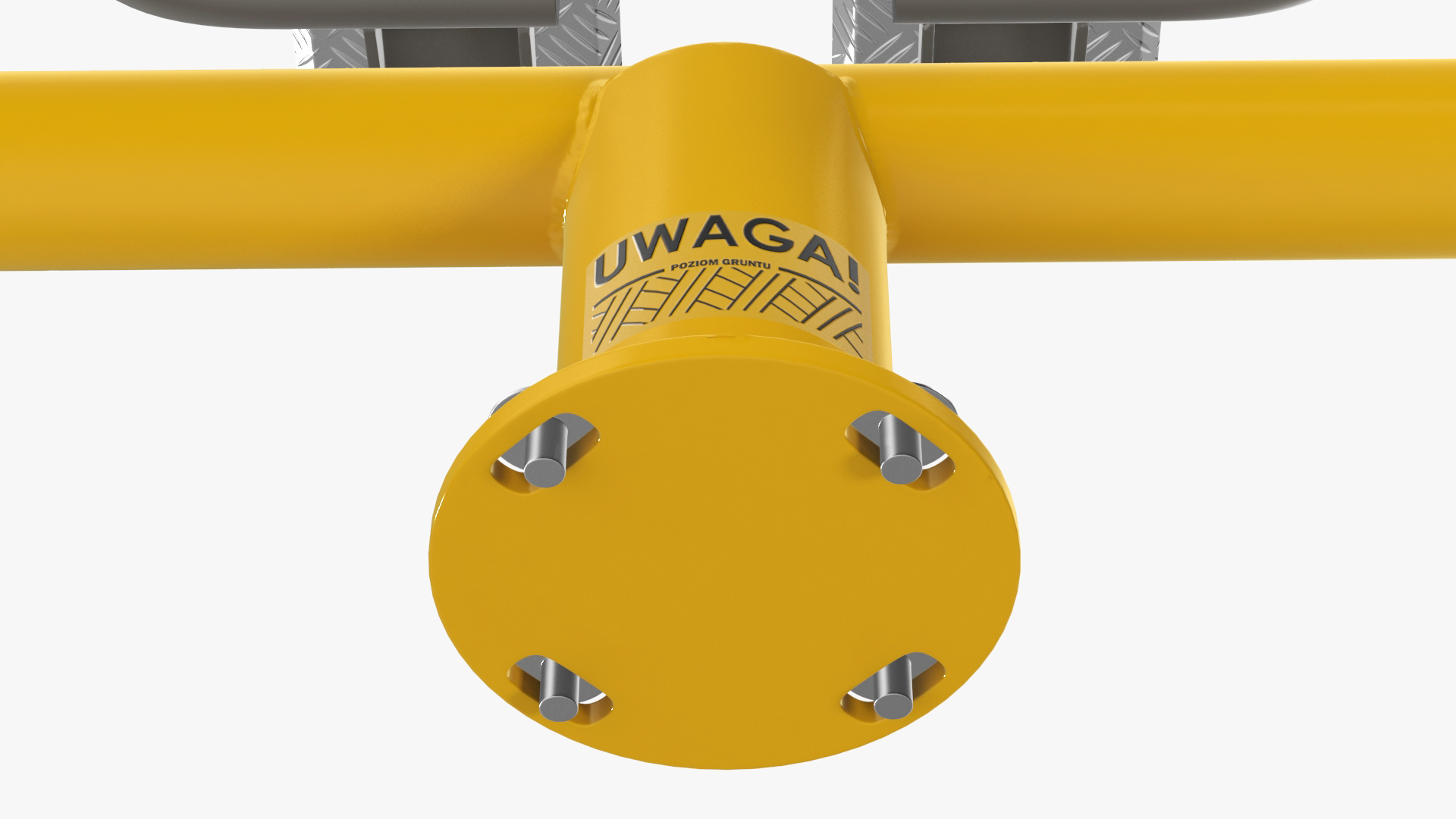 3D Air Walker Outdoor Fitness Equipment Yellow model