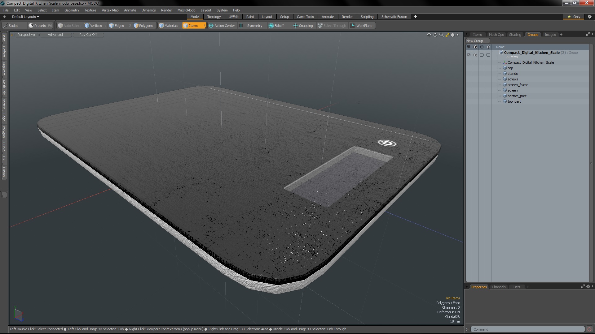 Compact Digital Kitchen Scale 3D model
