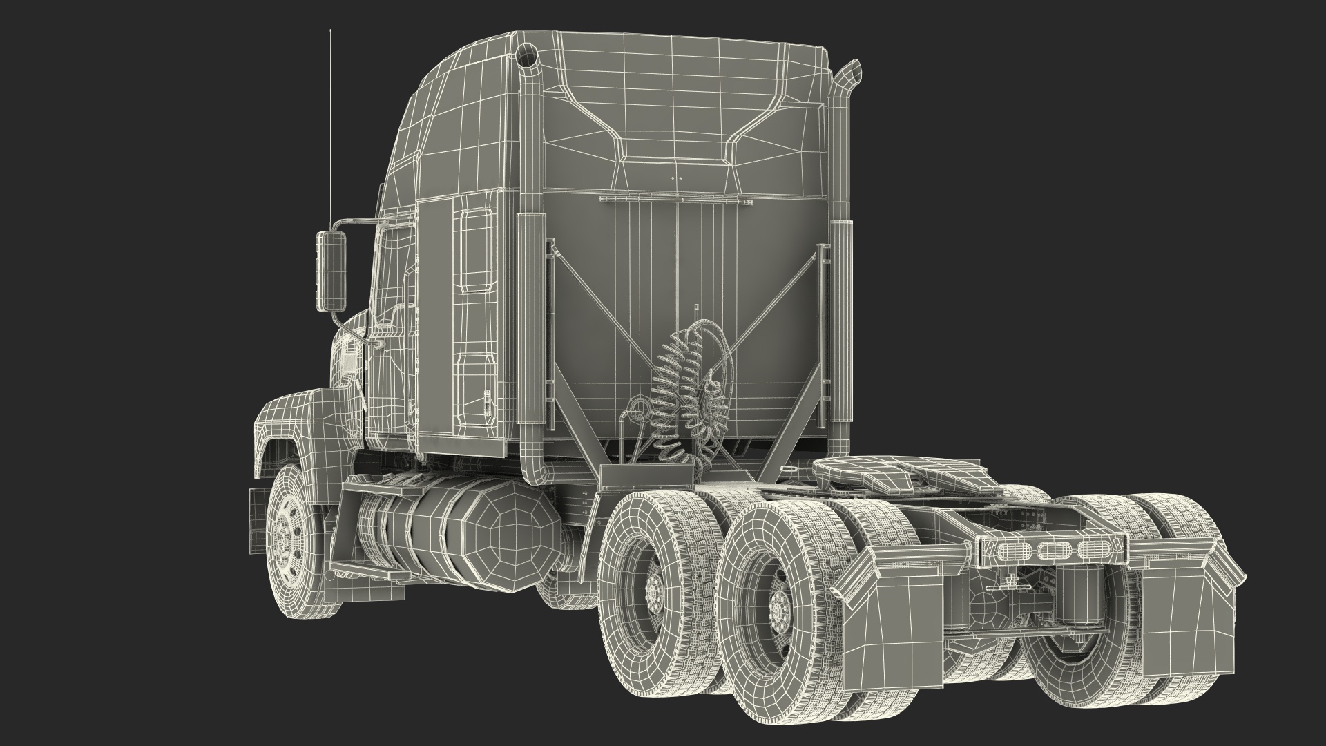 3D Pinnacle 2025 Truck Black Simplified