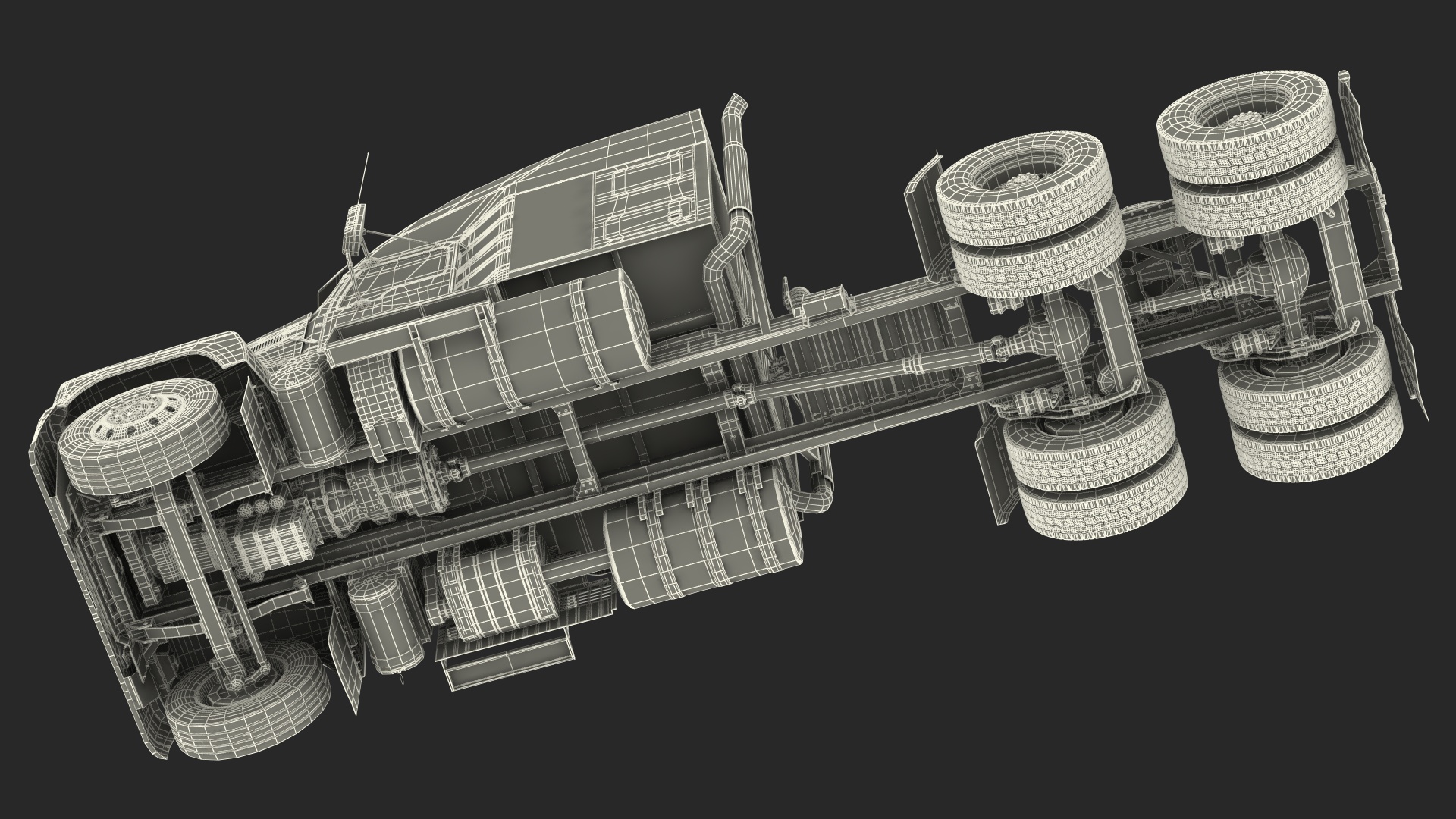 3D Pinnacle 2025 Truck Black Simplified