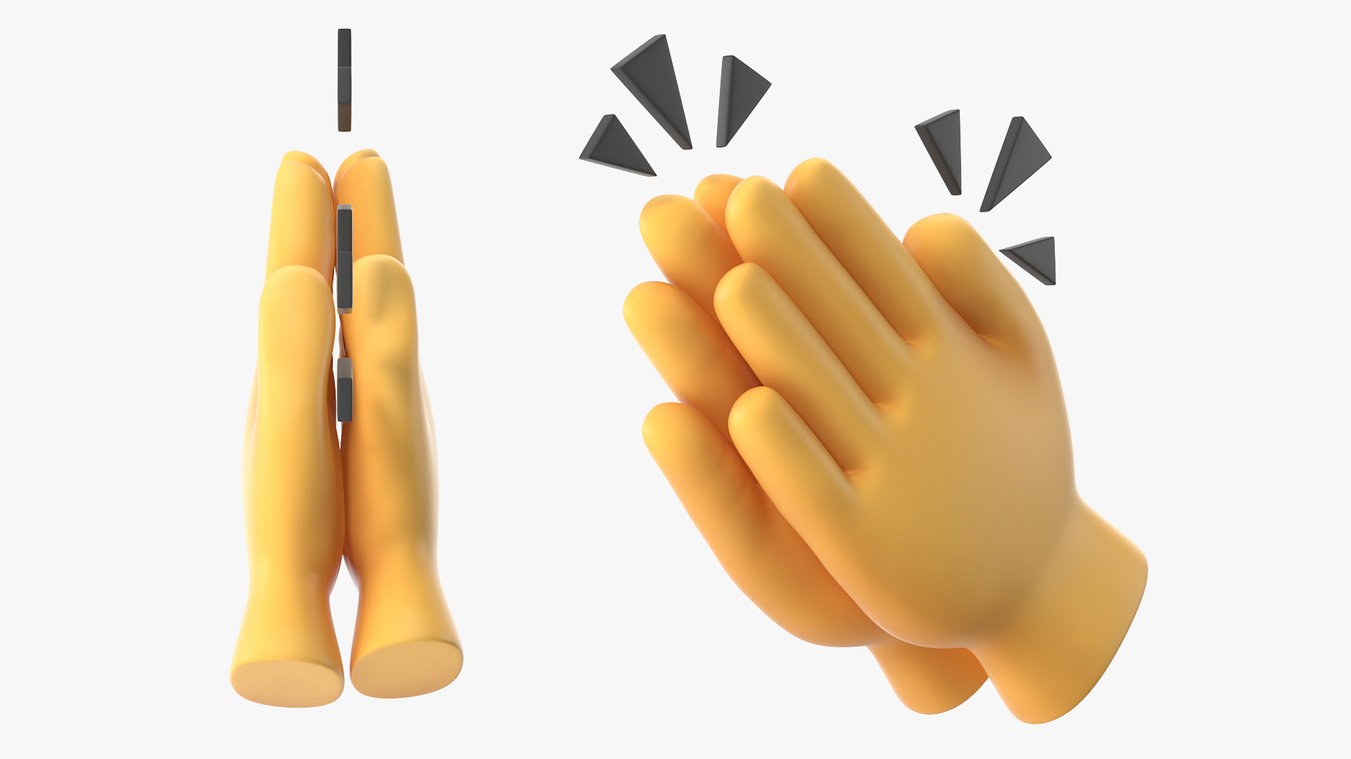 3D model Clapping Hands Emoji