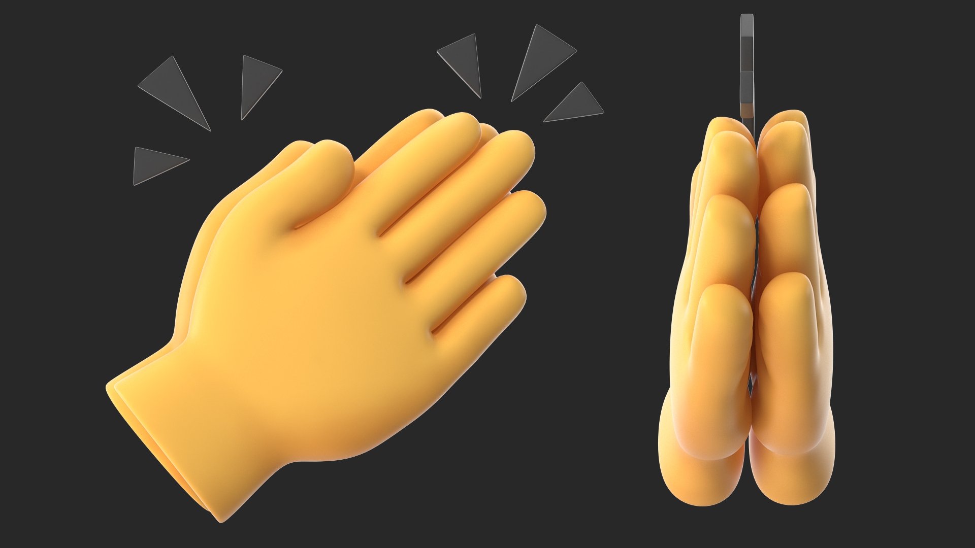 3D model Clapping Hands Emoji