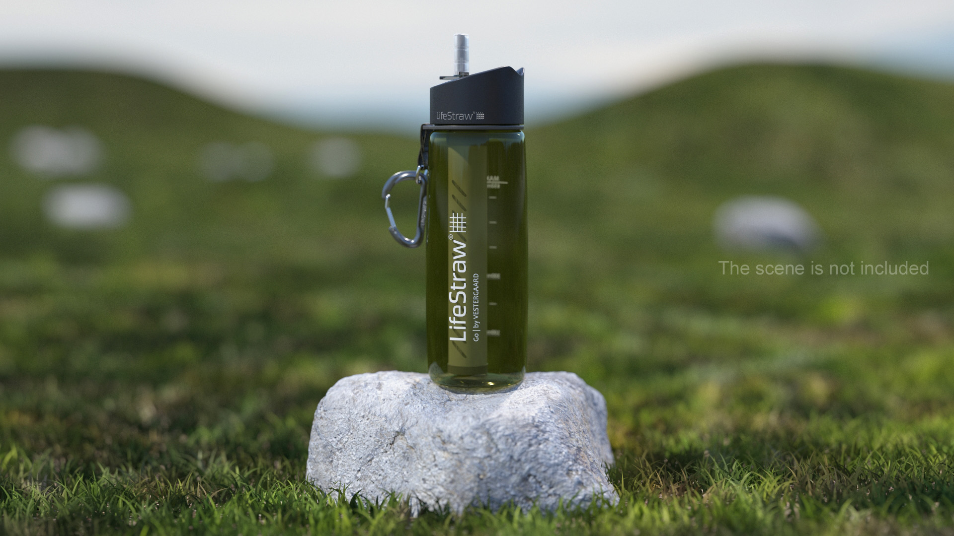 3D LifeStraw Go Water Filter Bottle with Integrated Filter Straw