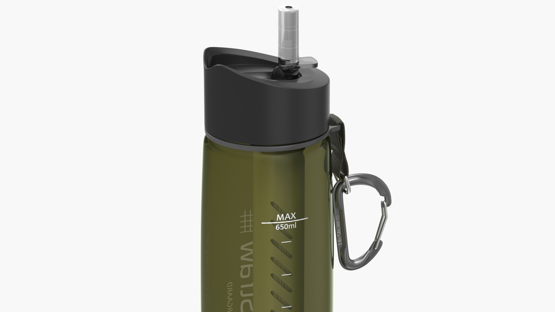 3D LifeStraw Go Water Filter Bottle with Integrated Filter Straw