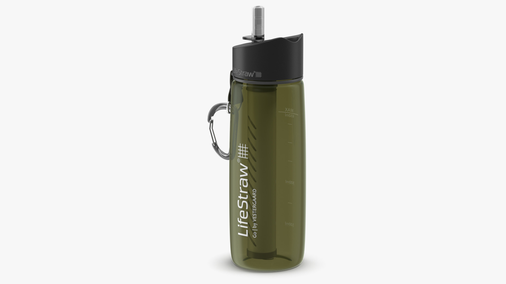 3D LifeStraw Go Water Filter Bottle with Integrated Filter Straw