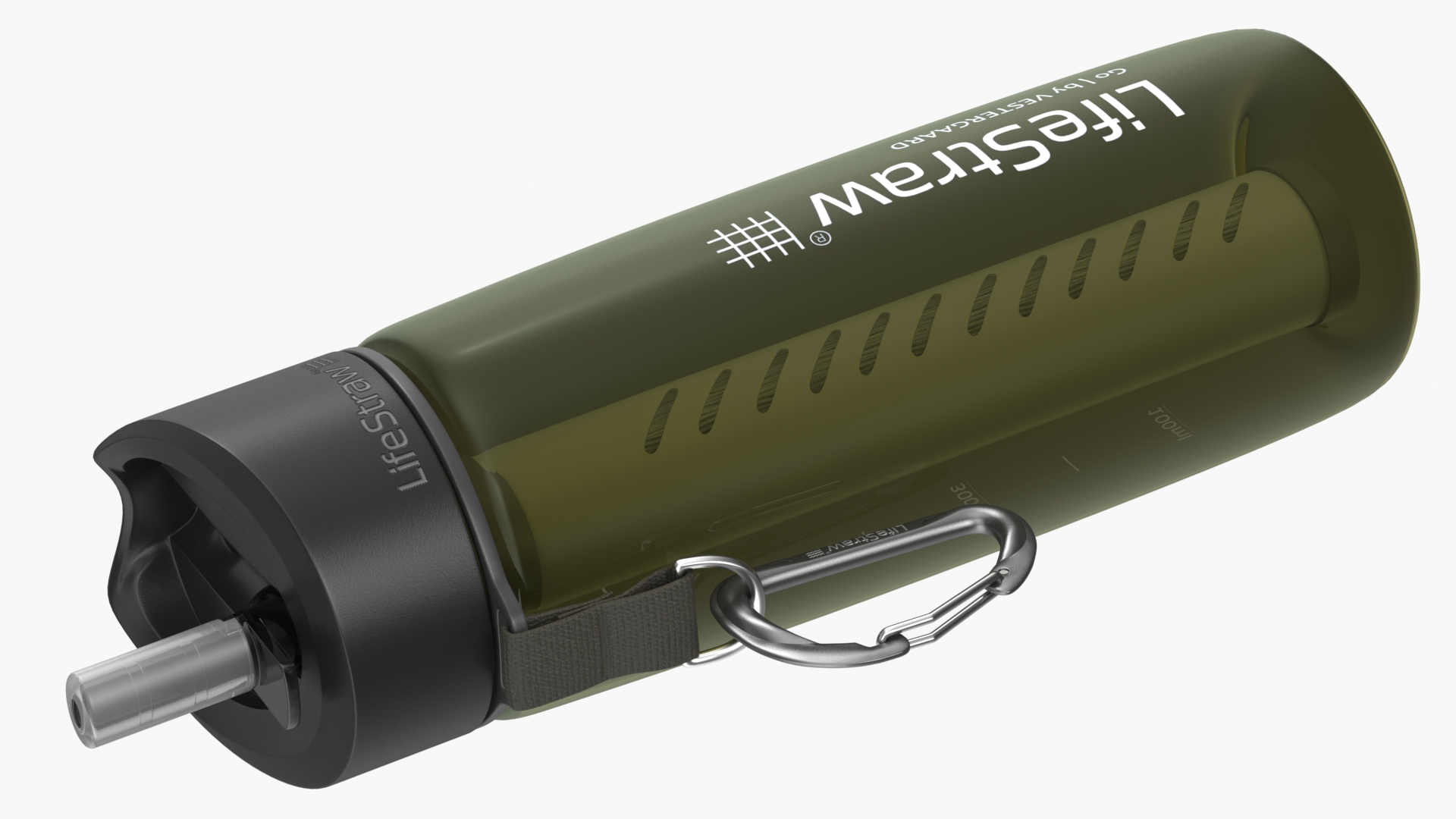 3D LifeStraw Go Water Filter Bottle with Integrated Filter Straw