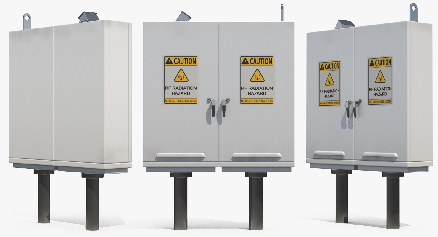 3D Outdoor Electrical Metal Box model