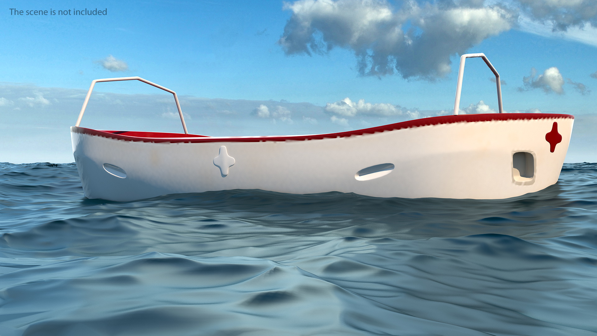 Hydraulic Rescue Boat Davit 3D