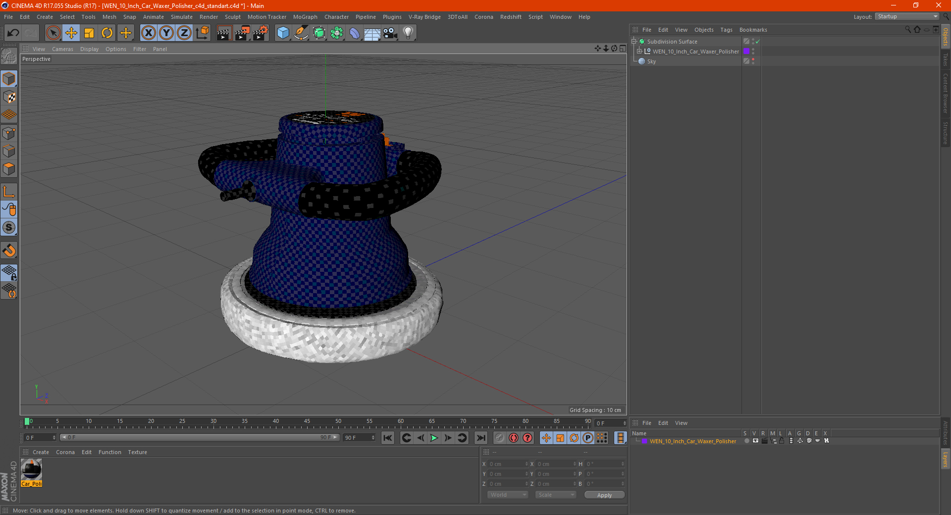 3D model WEN 10 Inch Car Waxer Polisher