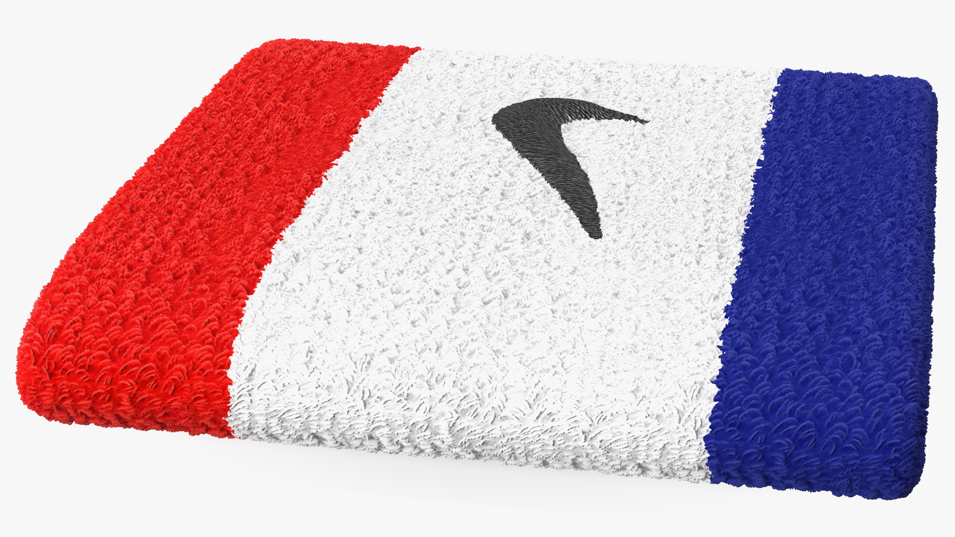 3D Nike Swoosh Wristband Folded Colored