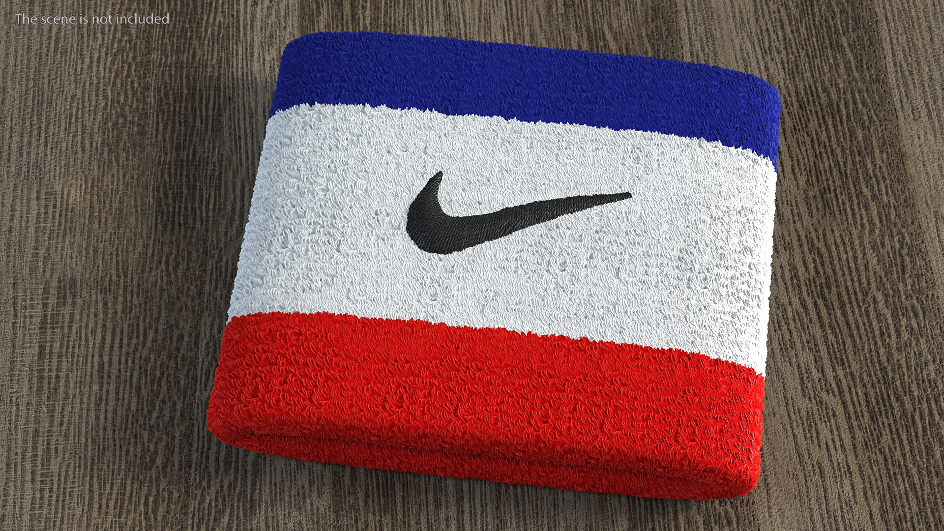 3D Nike Swoosh Wristband Folded Colored