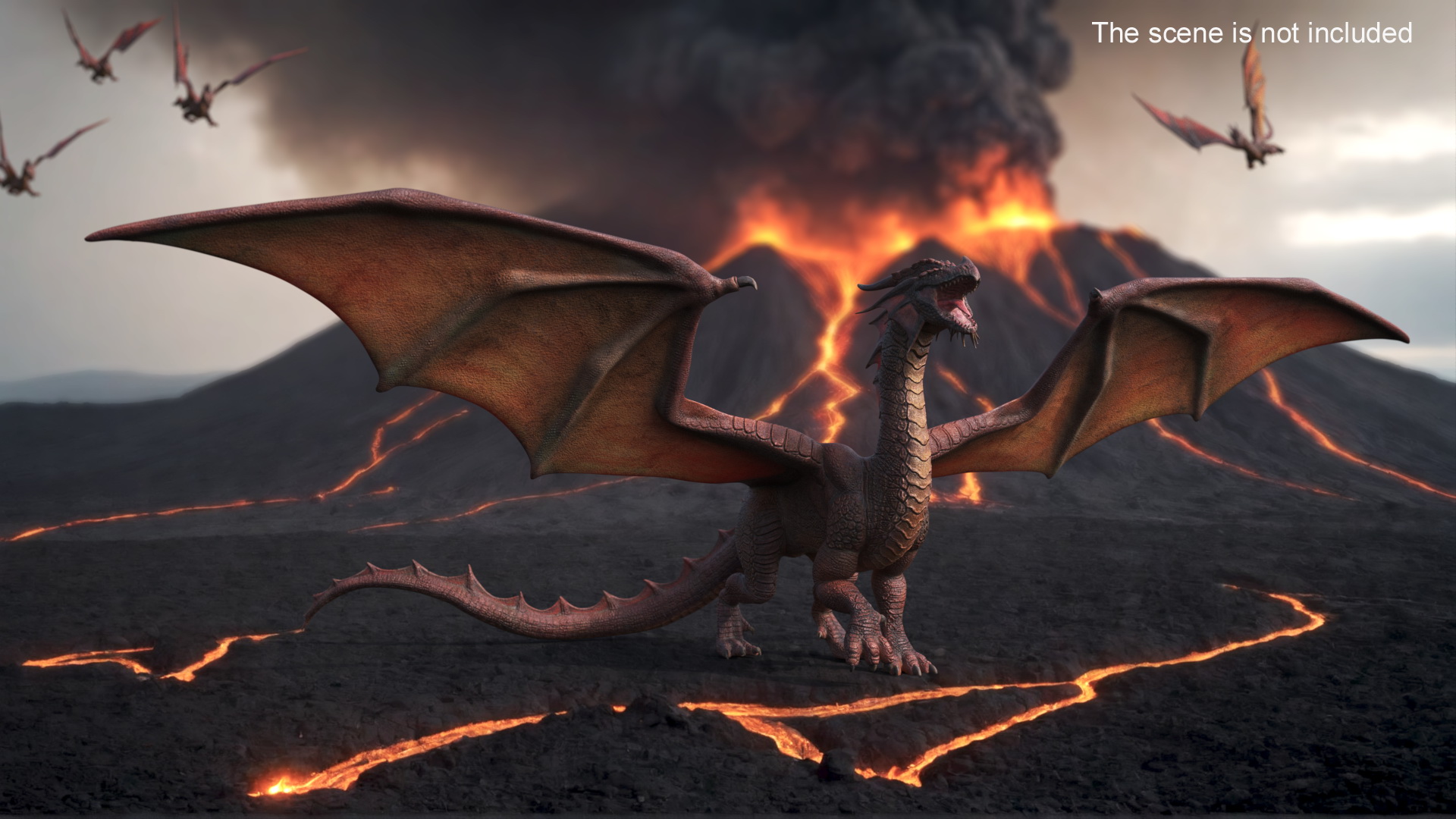 3D Ancient Dragon Rigged