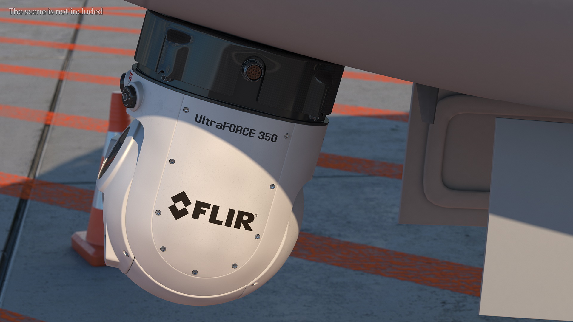 3D model Compact Multisensor Gyro Stabilized Surveillance System UltraForce 350