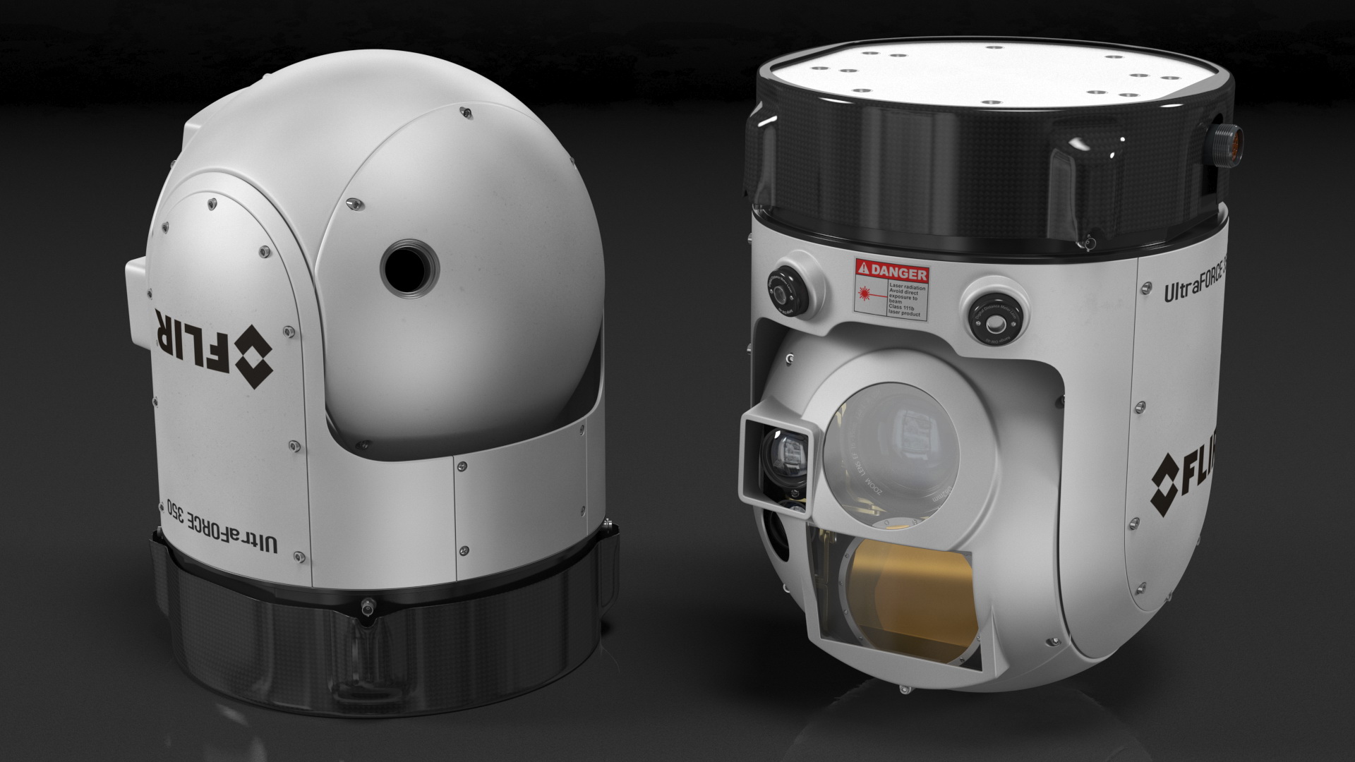 3D model Compact Multisensor Gyro Stabilized Surveillance System UltraForce 350