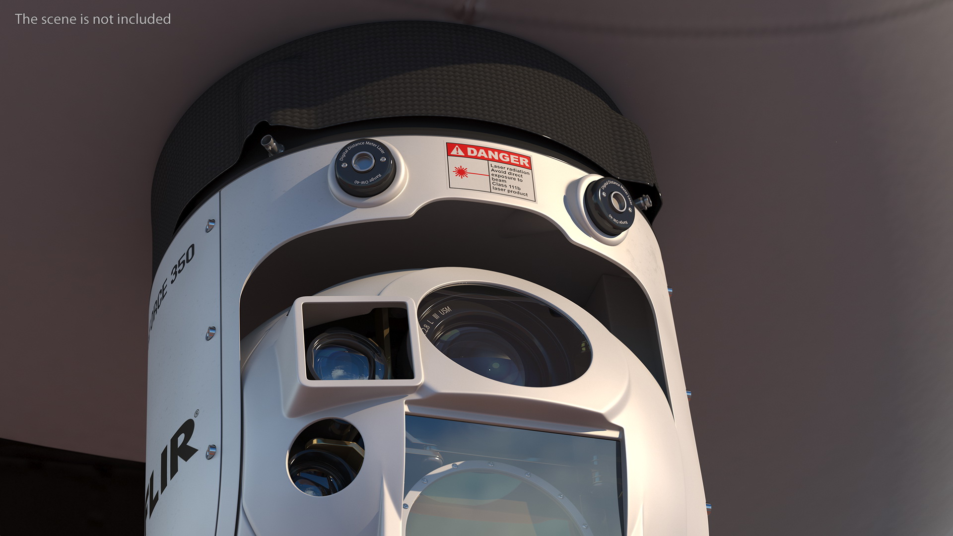 3D model Compact Multisensor Gyro Stabilized Surveillance System UltraForce 350
