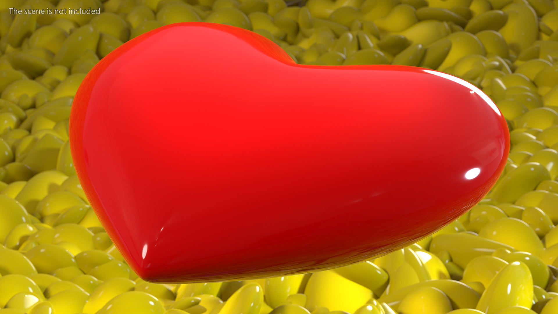 3D model Red Heart Emoji