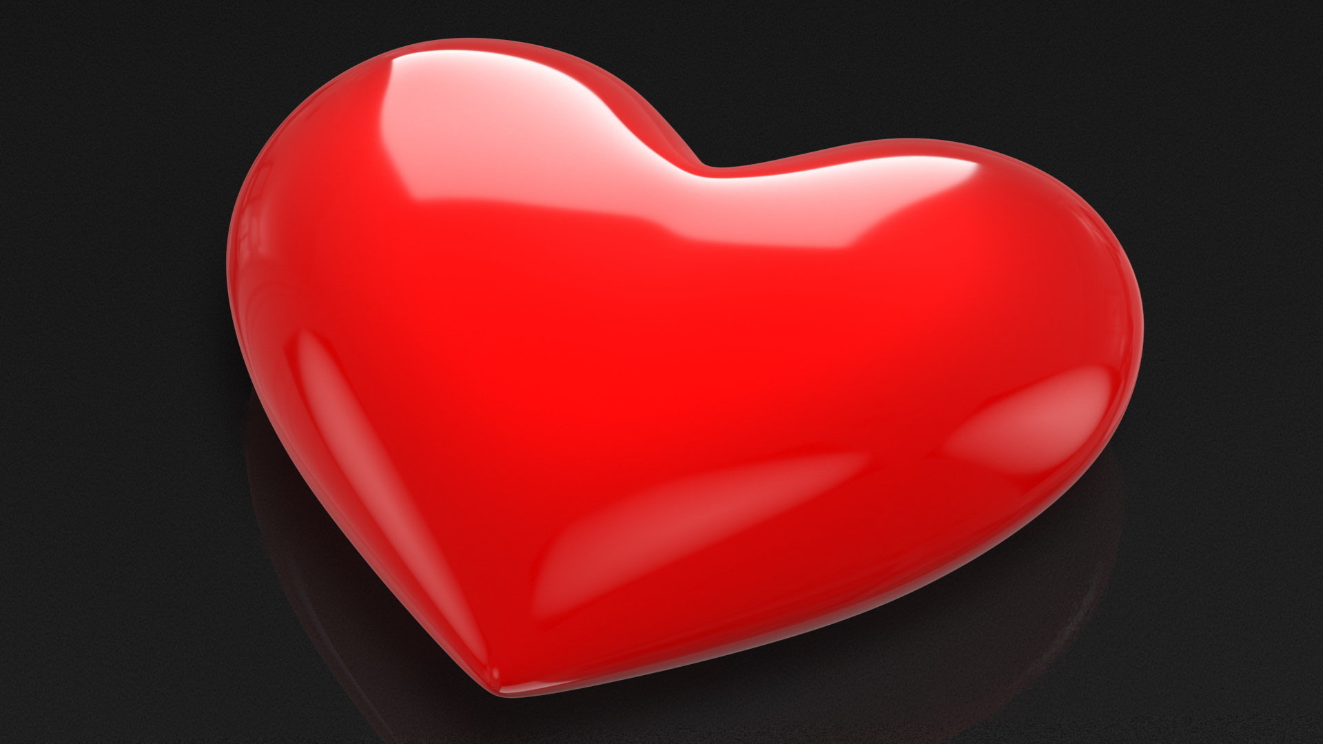3D model Red Heart Emoji