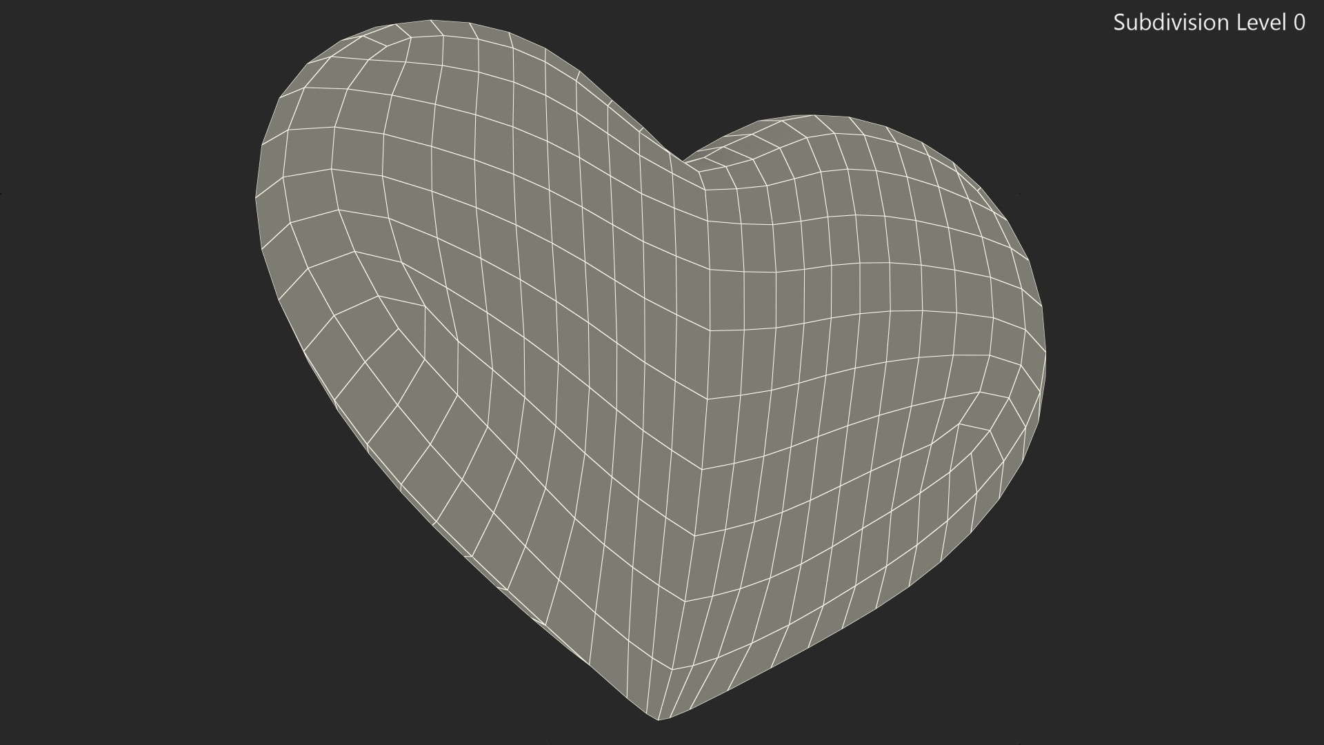 3D model Red Heart Emoji