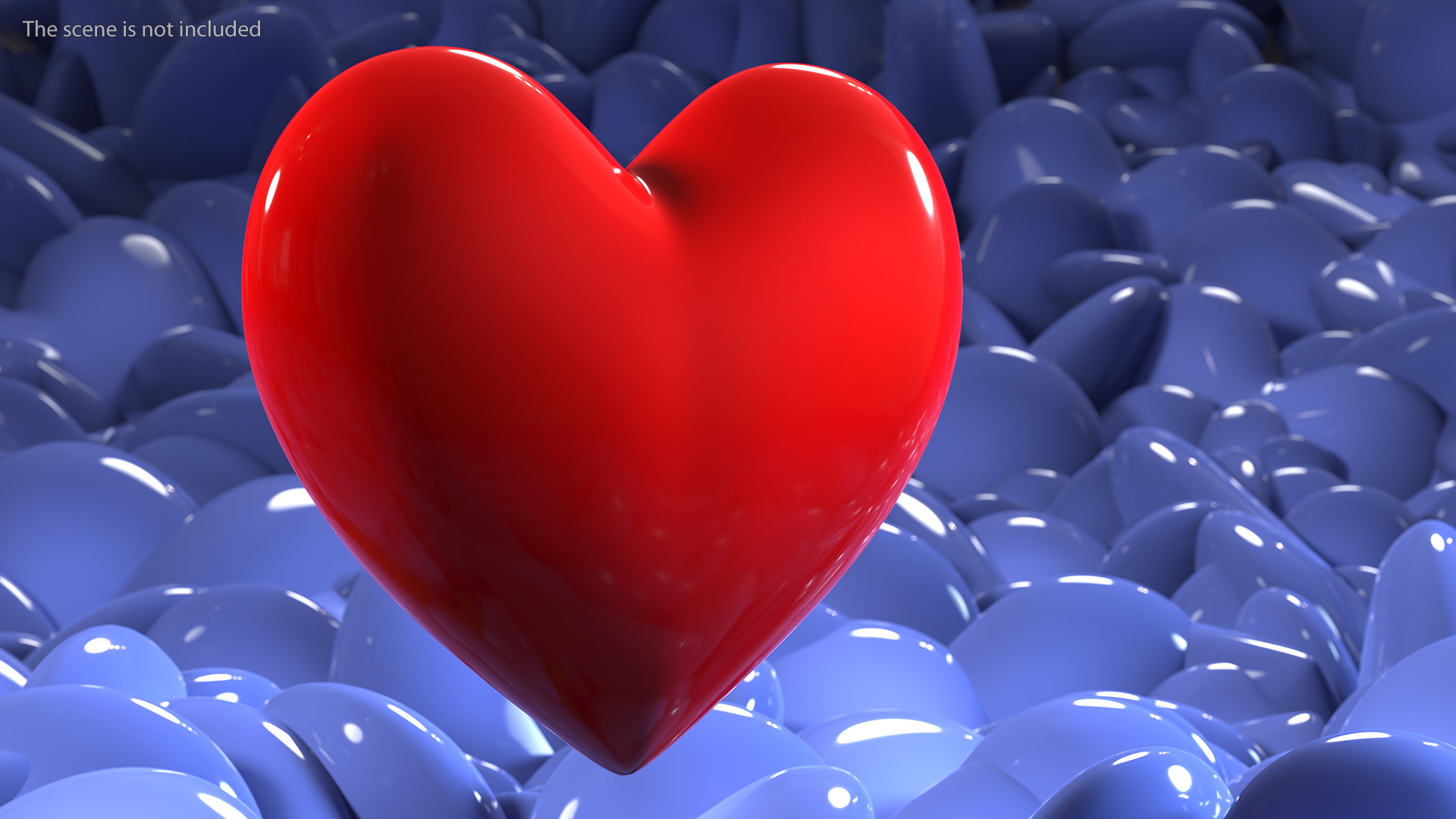 3D model Red Heart Emoji
