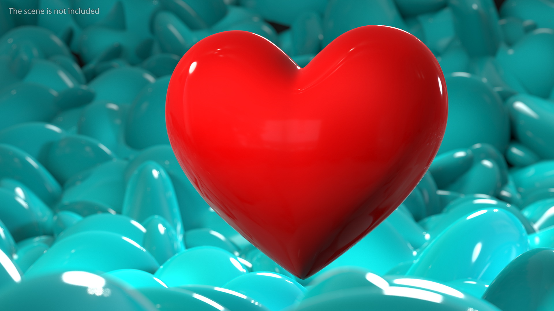 3D model Red Heart Emoji