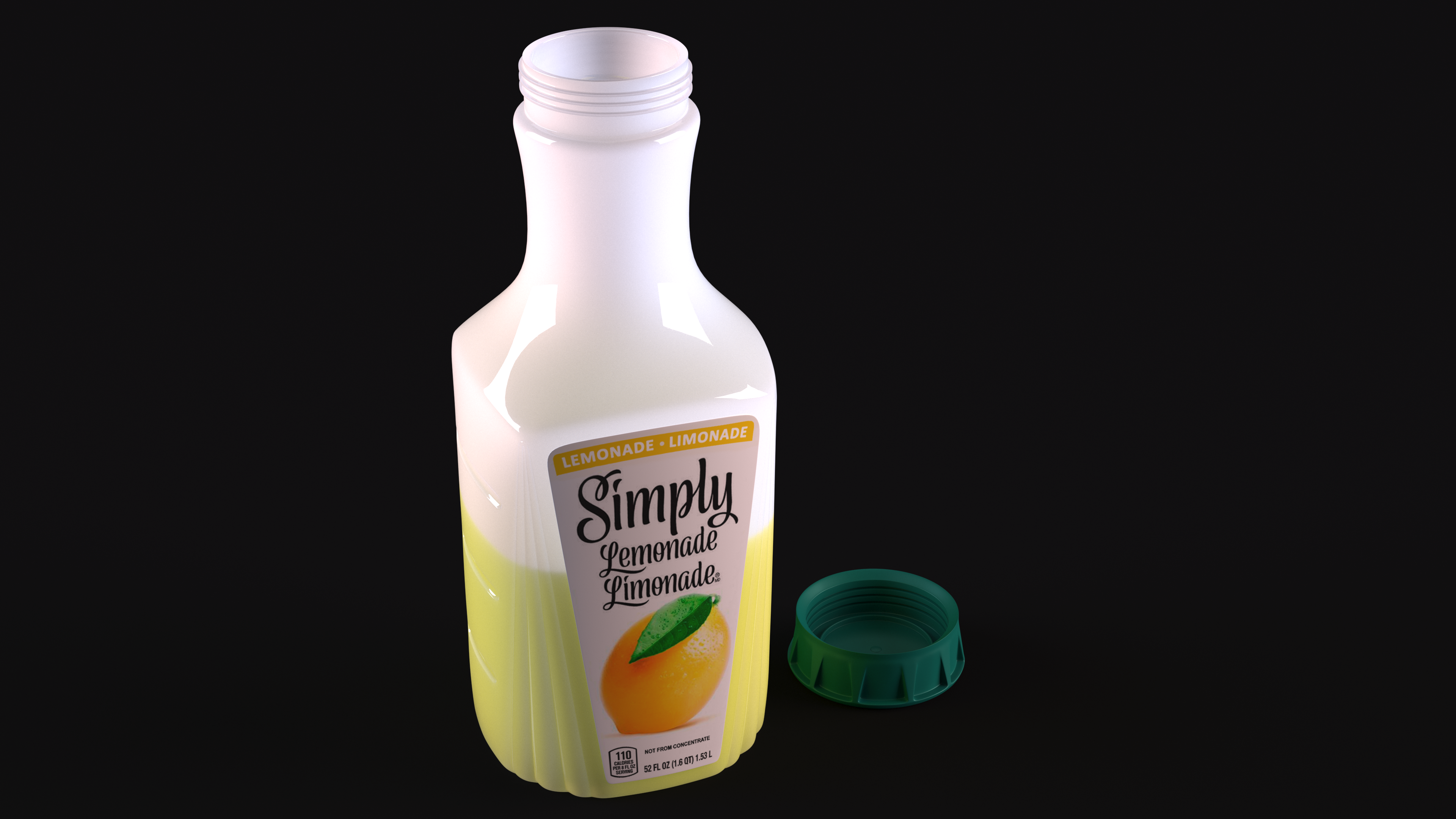 Lemon Beverage Simply Lemonade Open, view 3