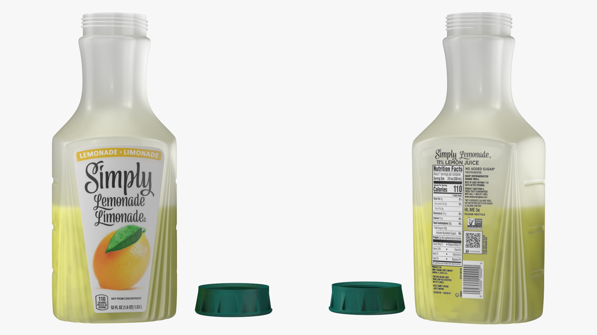 3D model Lemon Beverage Simply Lemonade Open