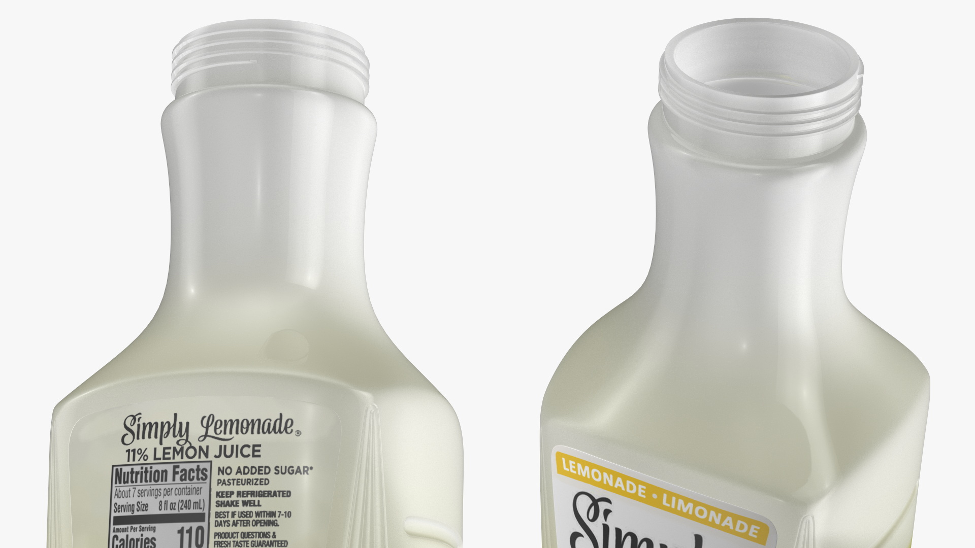 3D model Lemon Beverage Simply Lemonade Open