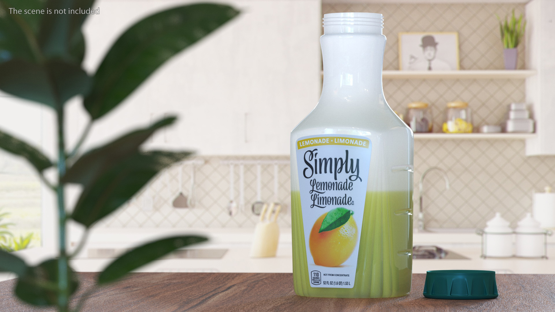 3D model Lemon Beverage Simply Lemonade Open