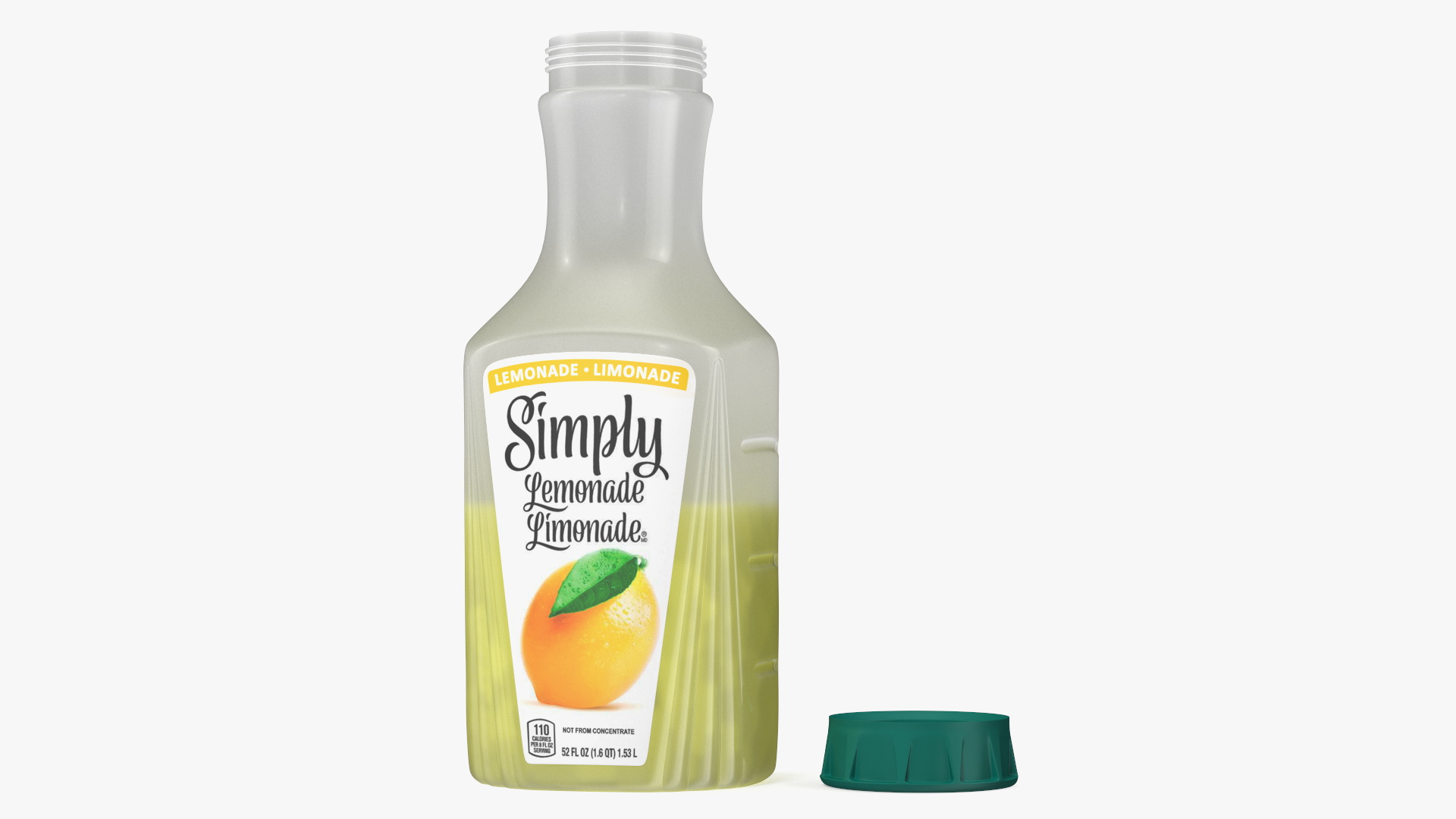 3D model Lemon Beverage Simply Lemonade Open