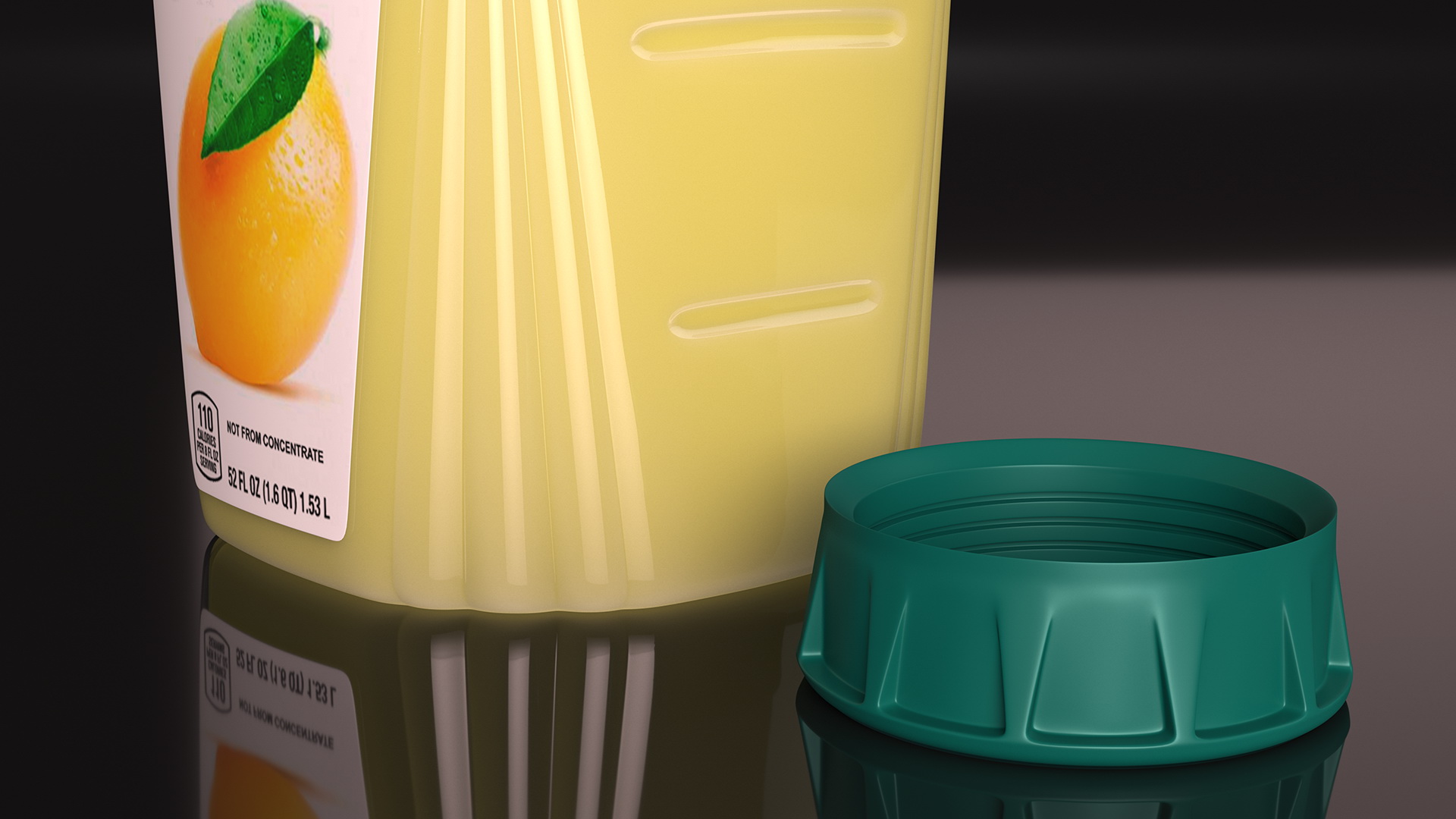 3D model Lemon Beverage Simply Lemonade Open