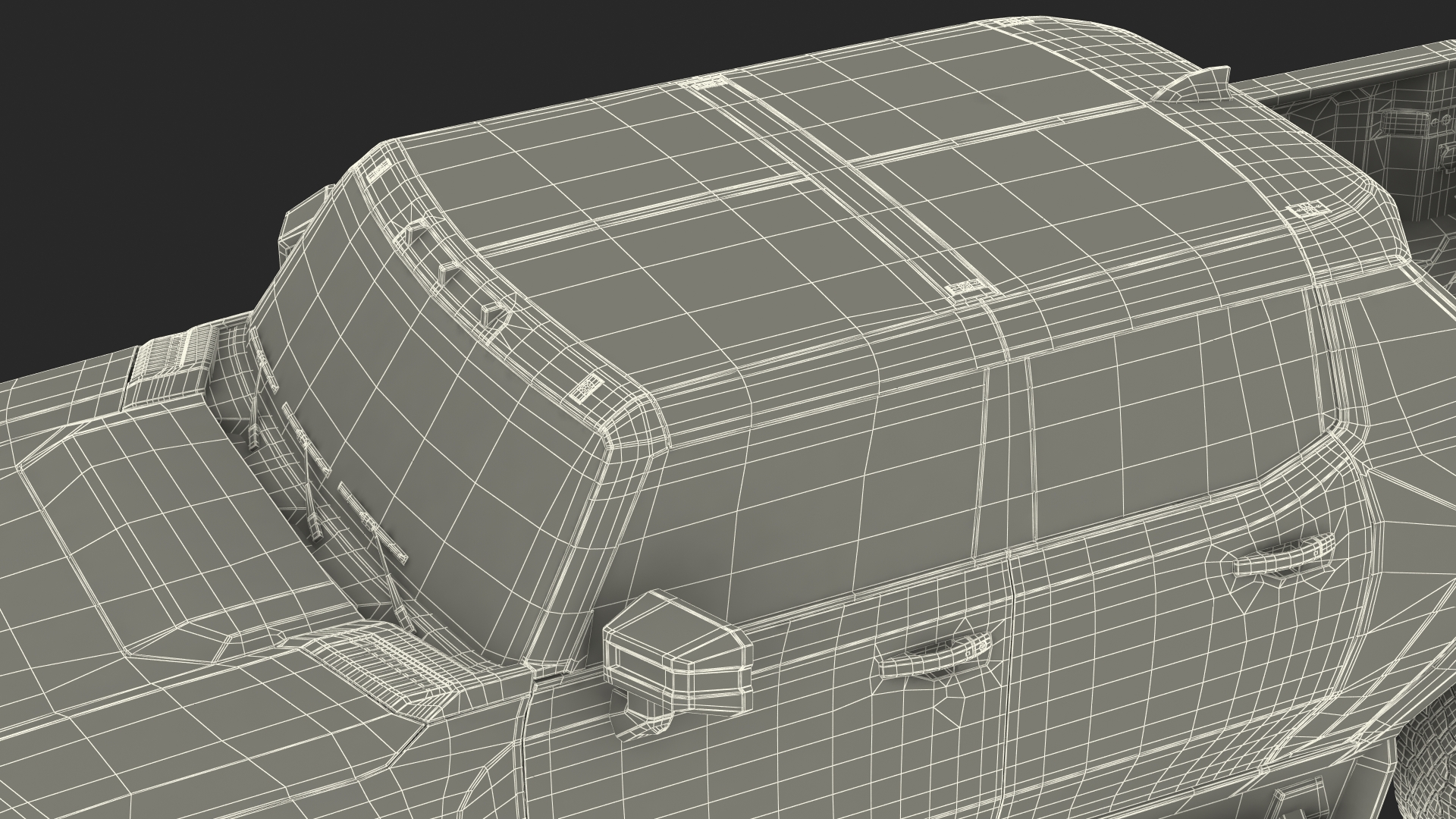 3D GMC Hummer EV Pickup Simple Interior