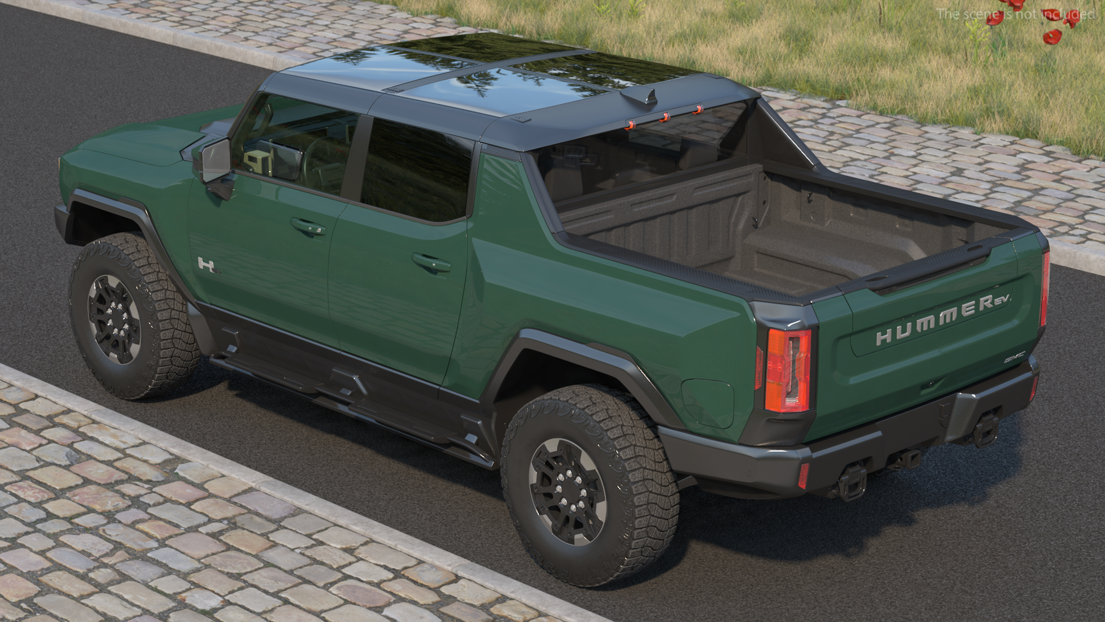 3D GMC Hummer EV Pickup Simple Interior