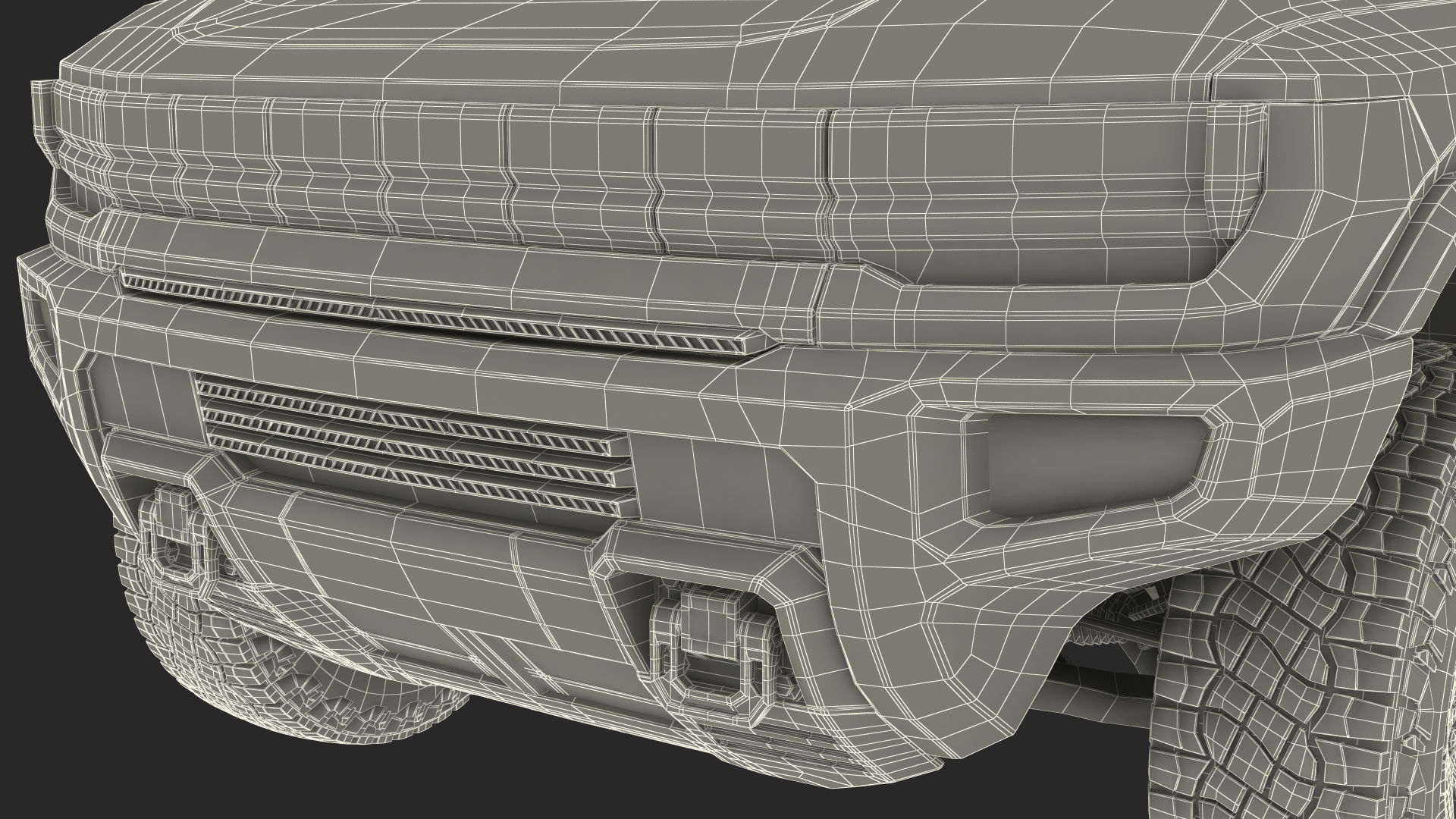 3D GMC Hummer EV Pickup Simple Interior