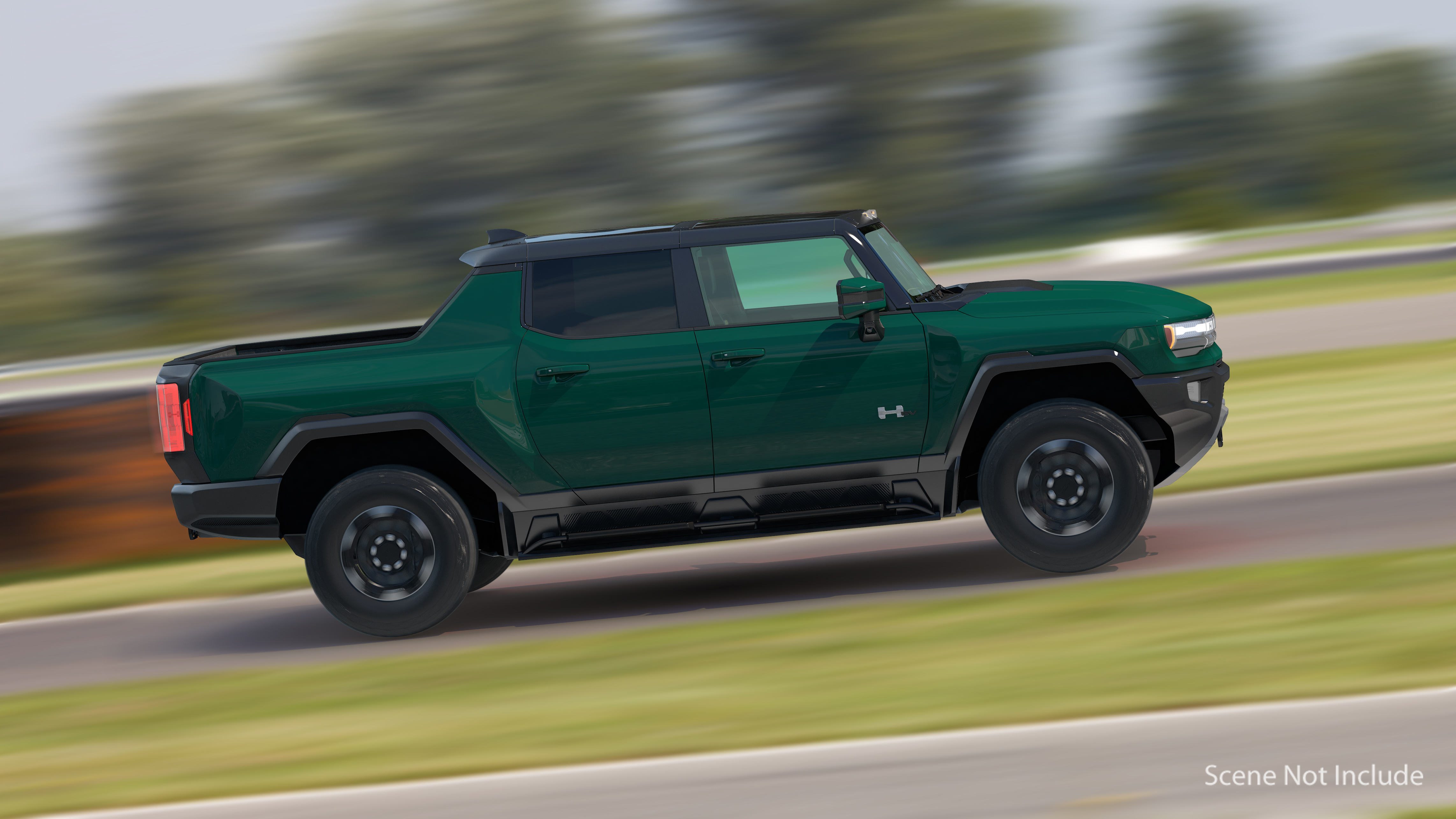 3D GMC Hummer EV Pickup Simple Interior