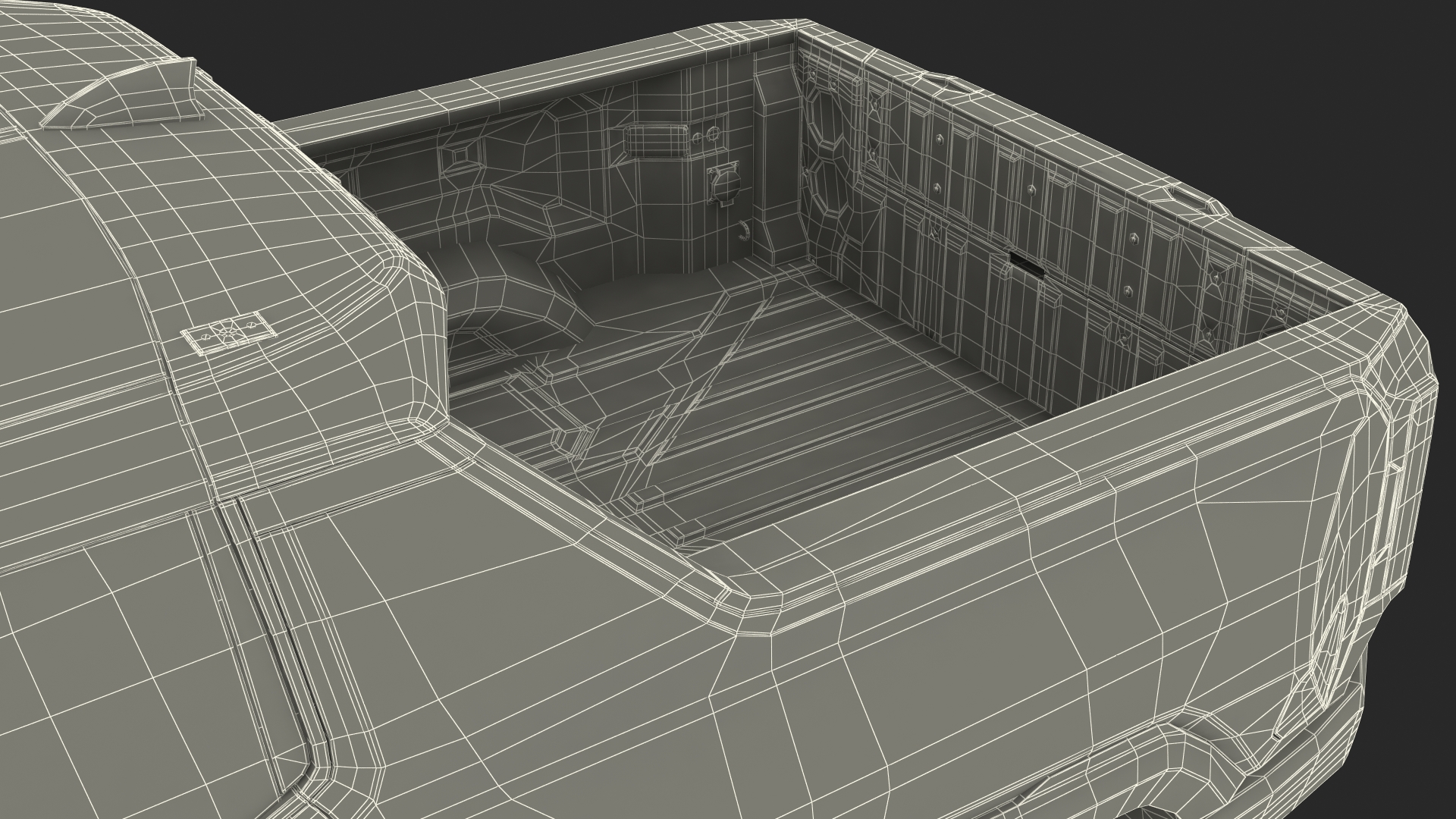 3D GMC Hummer EV Pickup Simple Interior