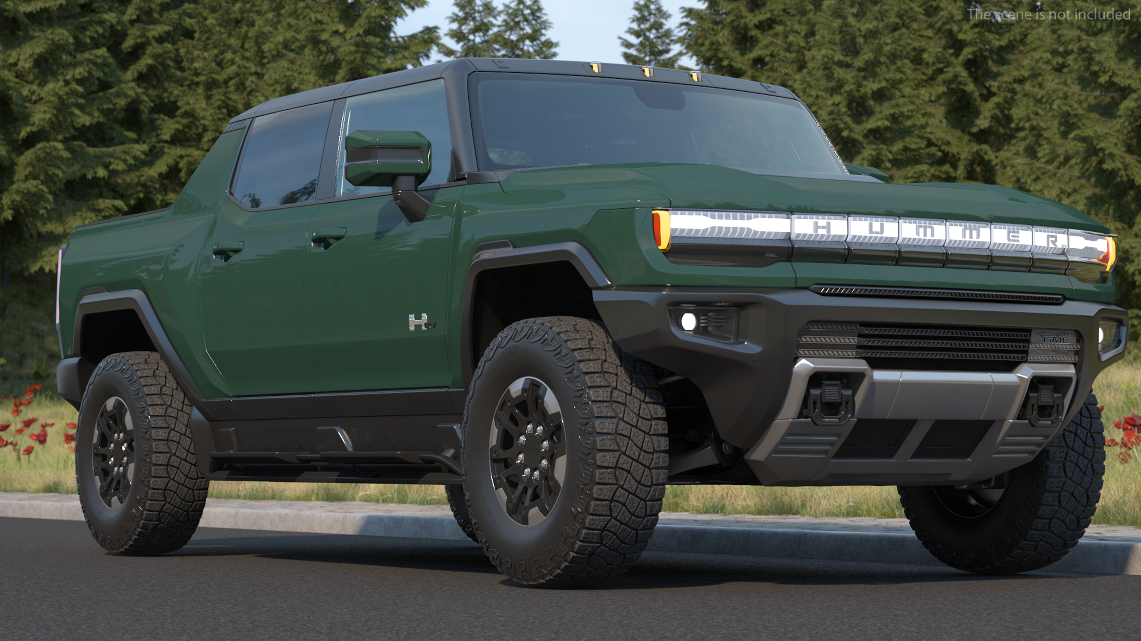 3D GMC Hummer EV Pickup Simple Interior
