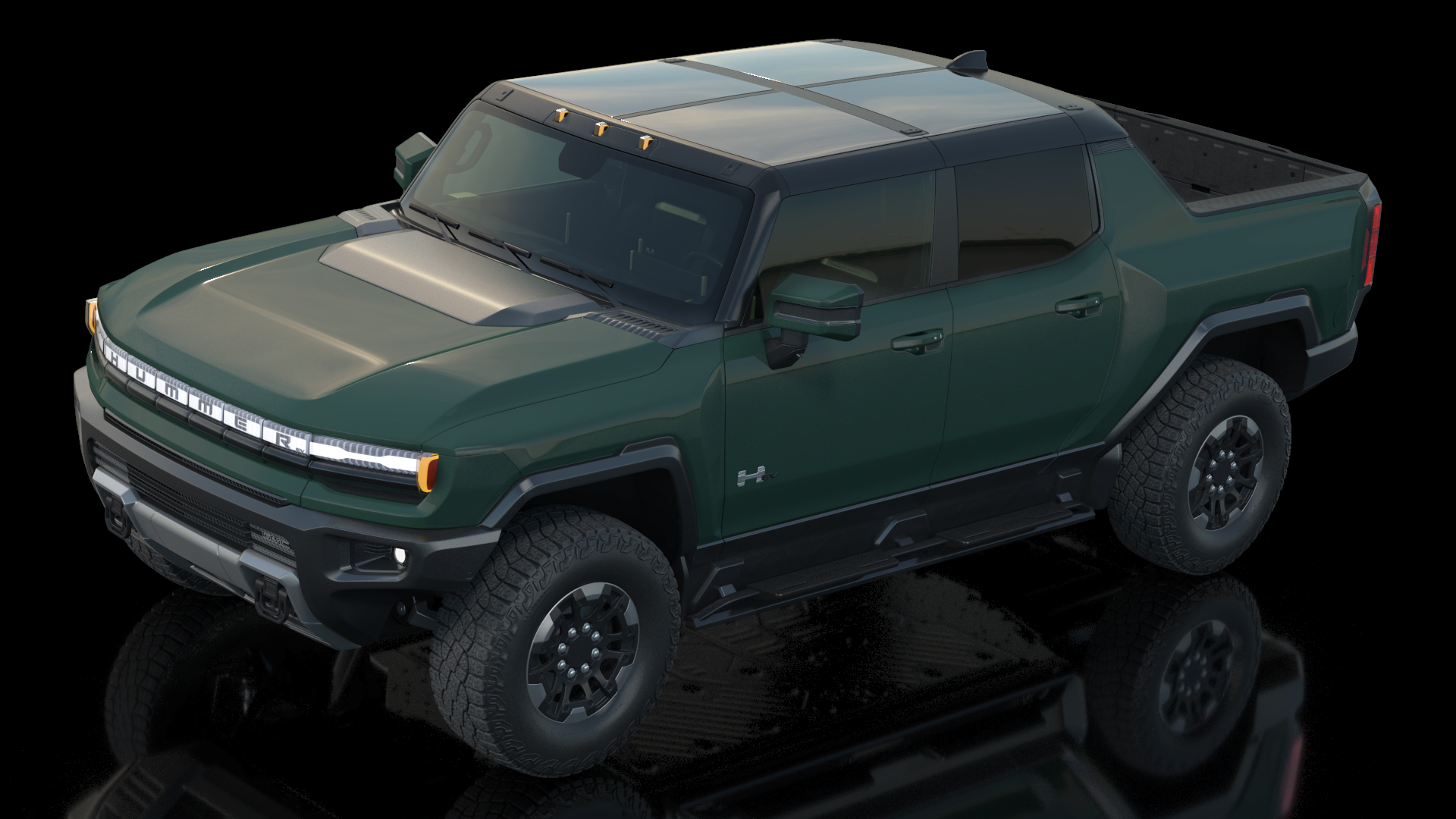 3D GMC Hummer EV Pickup Simple Interior
