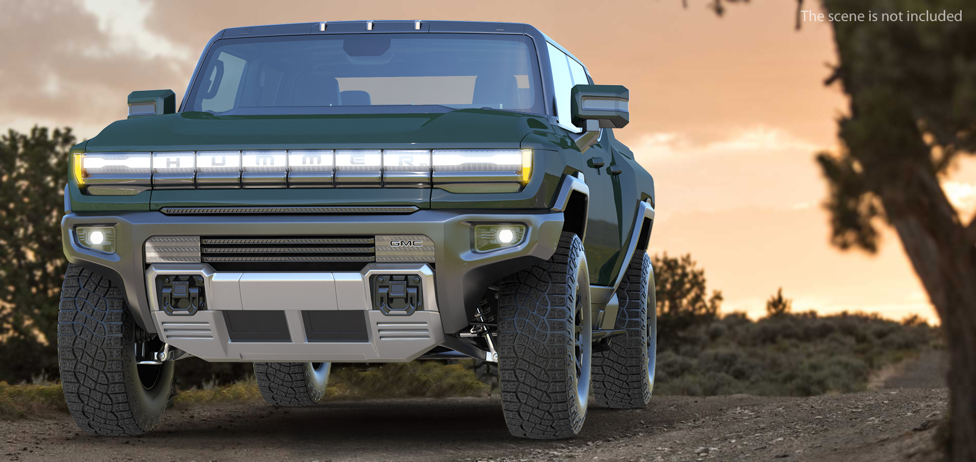 3D GMC Hummer EV Pickup Simple Interior